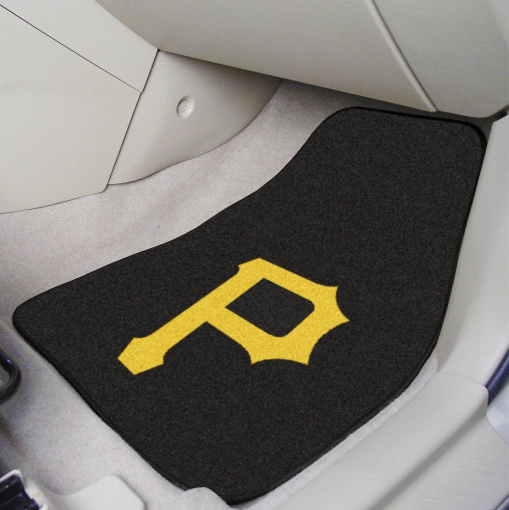 MLB - Pittsburgh Pirates Carpet Car Mat Set - 2 Pieces