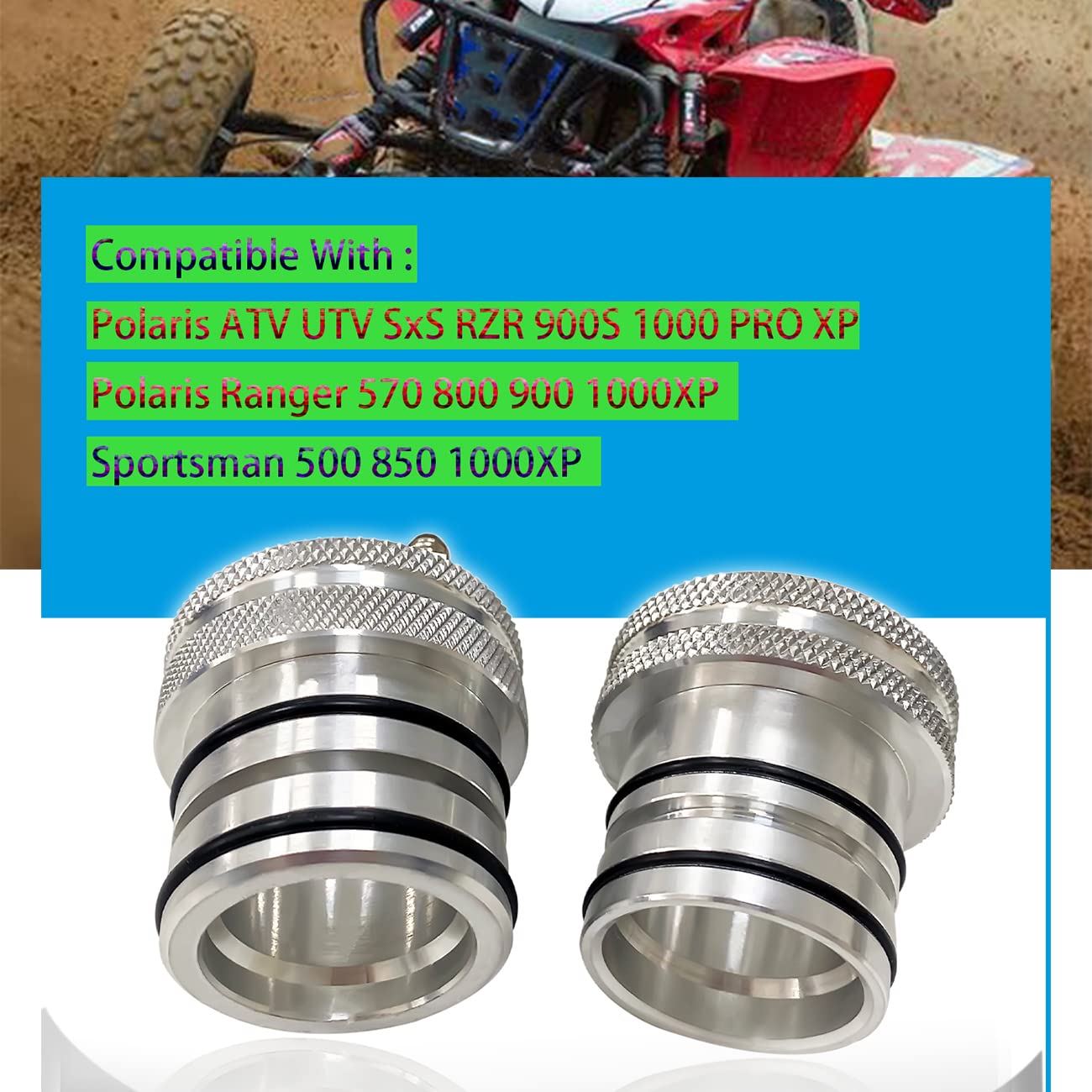 C Clink 44/40Mm Front Rear Wheel Bearing Greaser Tools Compatible With Polaris Atv Utv Sxs Rzr 900S 1000 Pro Xp Polaris Ranger 570 800 900 1000Xp Sportsman 500 850 1000Xp