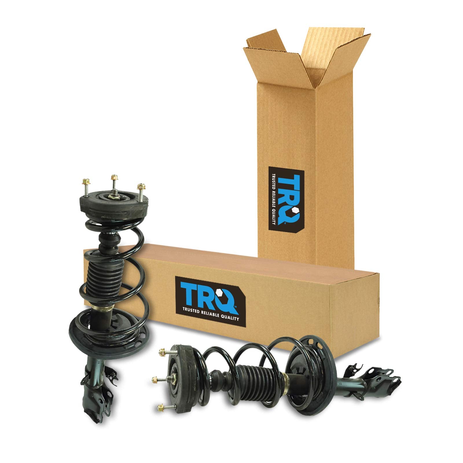 Trq Rear Strut & Coil Spring Assembly Set Driver & Passenger Sides Compatible With 12-17 Toyota Camry