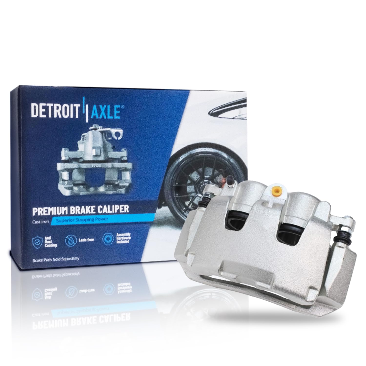 Detroit Axle - Front Left Brake Caliper for 2006-2008 Dodge Ram 1500 2005-2008 Dakota 2006-2009 Mitsubishi Raider Driver Side Di
