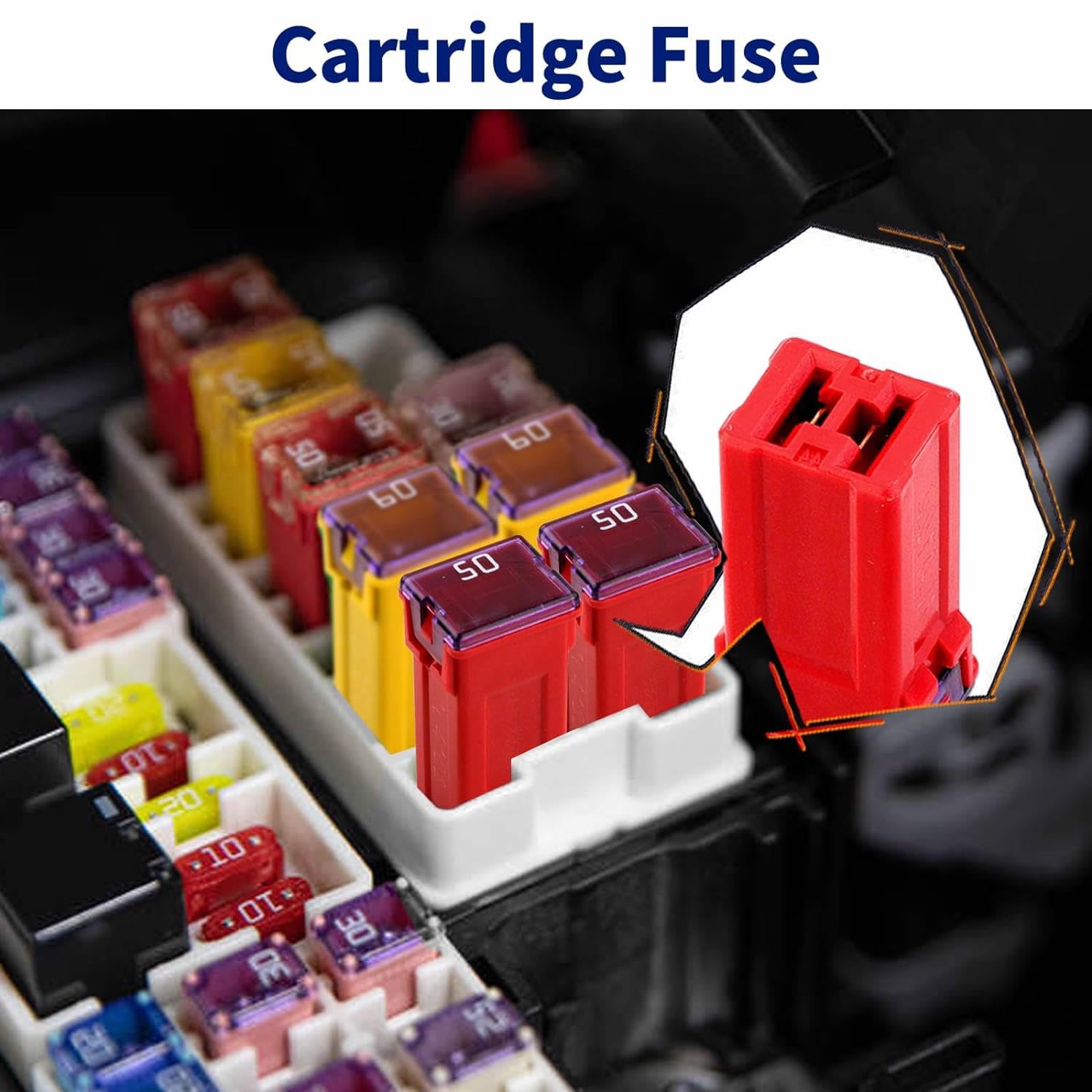 Jcase Fuse Kit Mini Jcase Fuse Assortment High Profile 20A Fit For Ford Chevy/Gm Nissan And Toyota Pickup Trucks Cars And Suvs