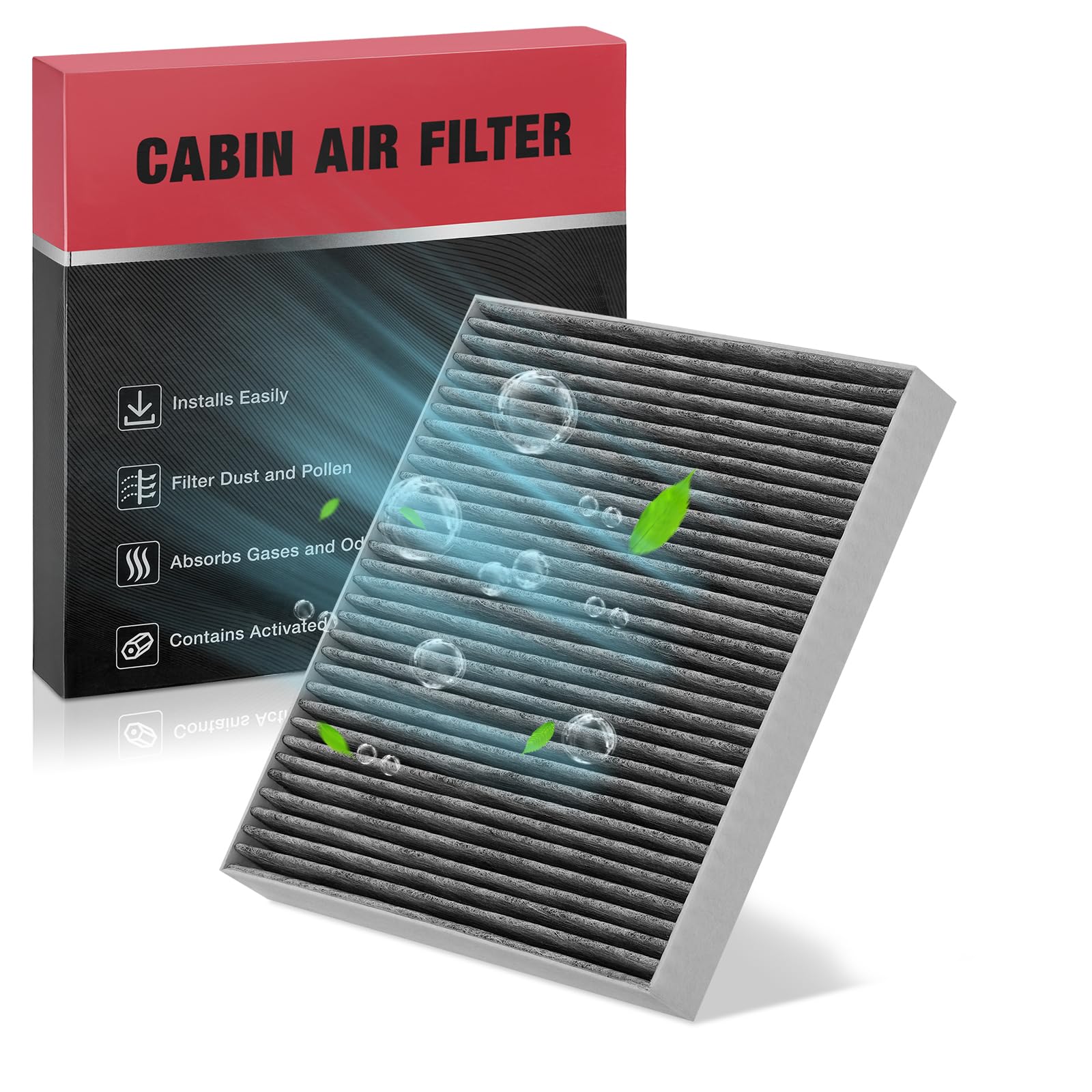 BDFHYK Cabin Air Filter with Activated Carbon Compatible with Dodge Durango 2011-2022, Compatible with Jeep Grand Cherokee 2011-