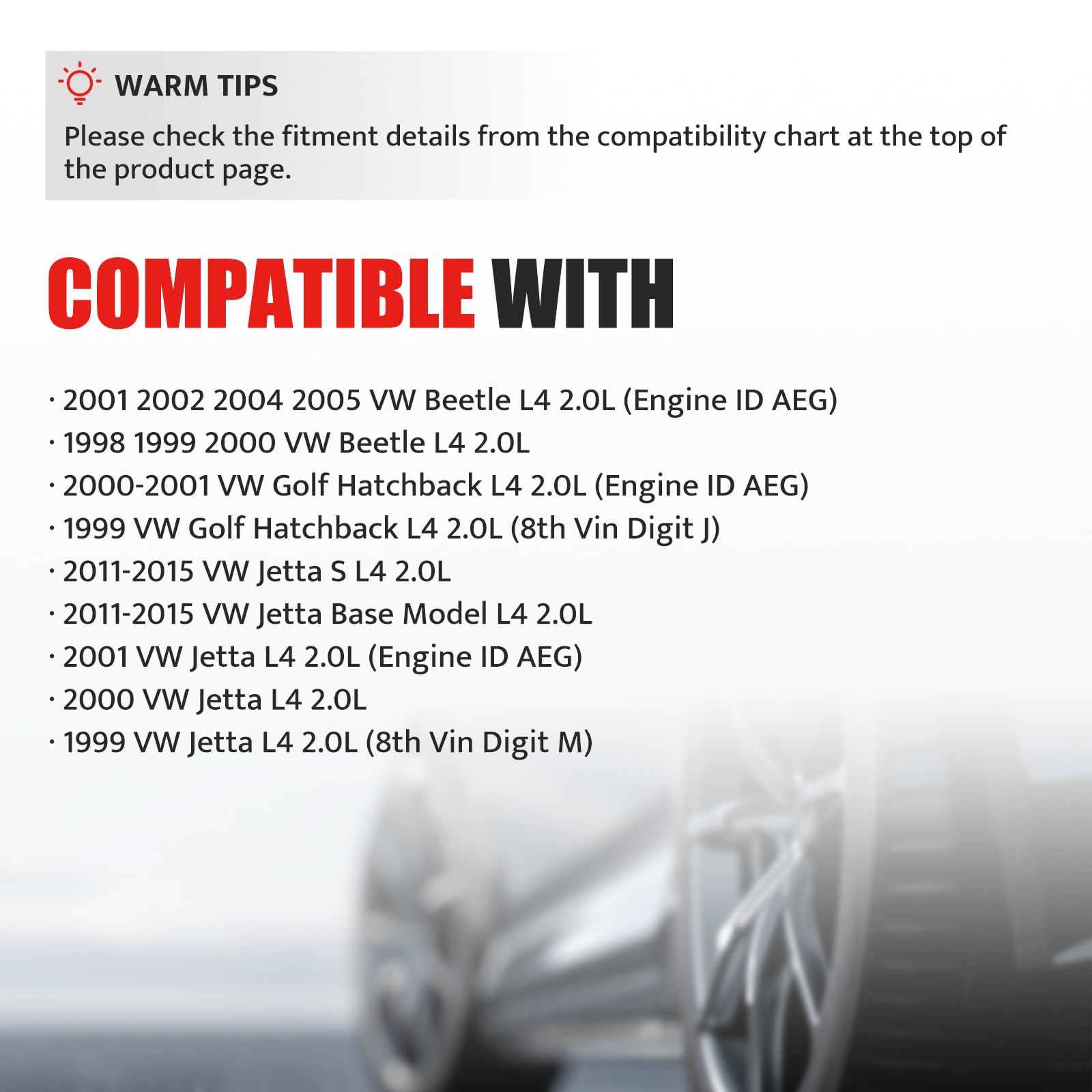 Npauto Ignition Coil Pack Compatible With 2.0 1998 1999 2000 2001 Vw Beetle Golf, 1999 2000 2001 2011 2012 2013 2014 2015 Jetta S Base L4 2.0L Replacement For 032905106E C1319 Uf277