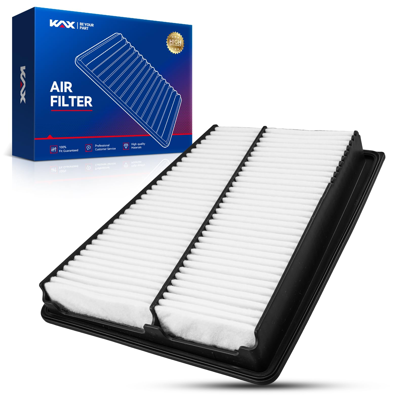 KAX Engine Air Filter, CA10661 Replacement for Hyundai Genesis 2009-2014, Equus 2011-2016, Kia K900 2015-2017, Advanced Air Filt