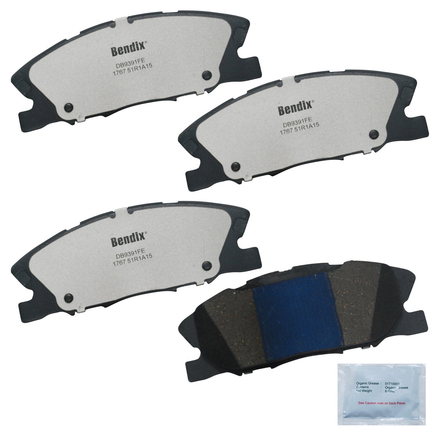 Bendix Fleet Metlok Pbd1767 Semi-Metallic Front Brake Pads For Dodge Charger 2023-2014