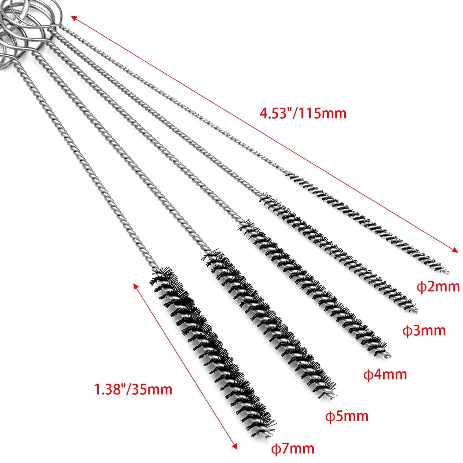 6 Set Carburetor Carbon Dirt Jet Remove Cleaner 30 Cleaning Needles + 15 Nylon Brushes + 3 Wrench + 39 Cleaning Wires Set Carb C