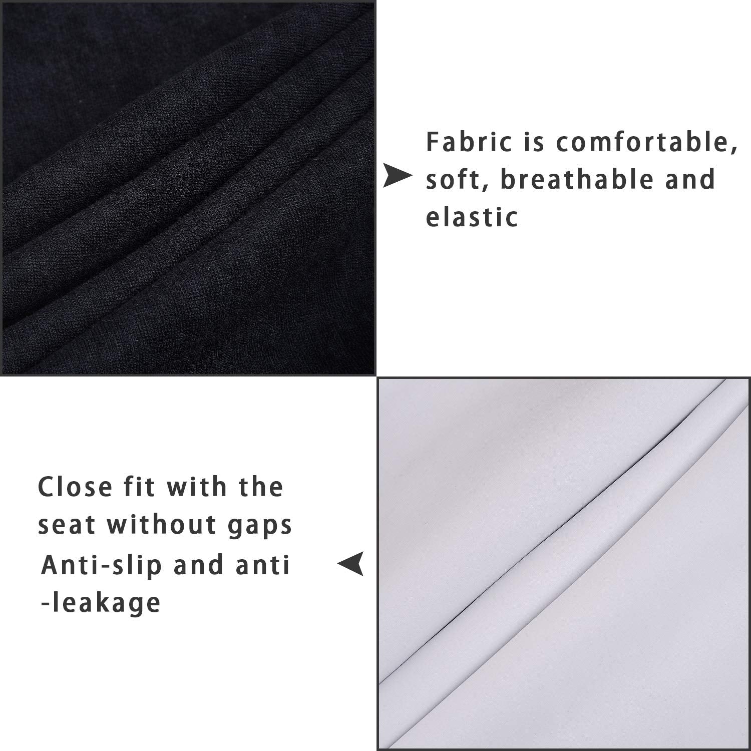 Auto Newer Neoprene Waterproof Sweat Towel Car Seat Covers Pets Seat Protector, Bucket Car Seat Covers Front Seats Only, Univers