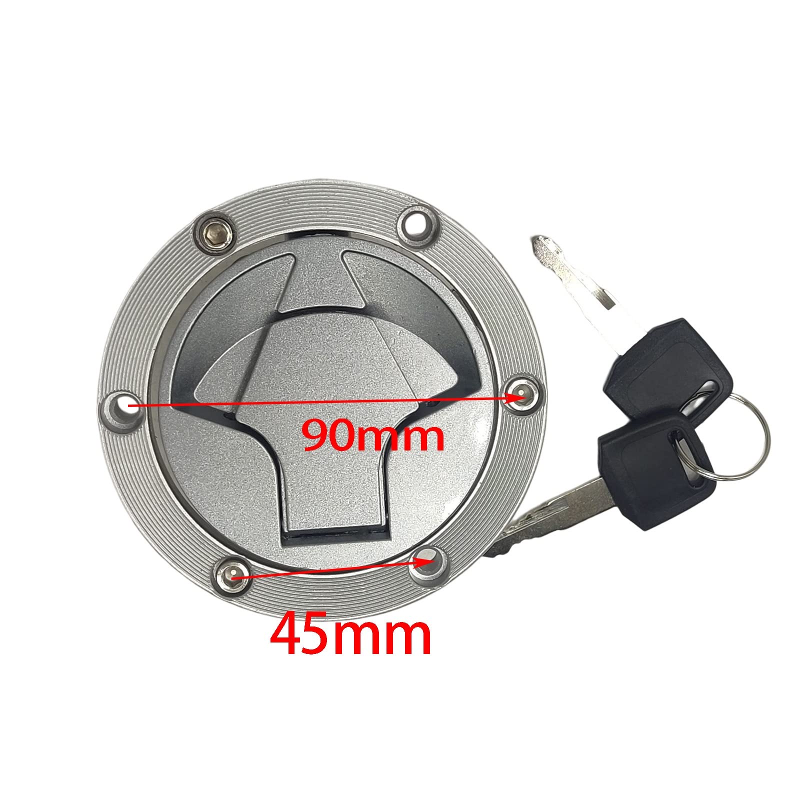 Rayana Gas Fuel Tank Cap Cover Keys Compatible For Kawasaki Ninja 250R 2008-2014 Ninja 300 2013-2017