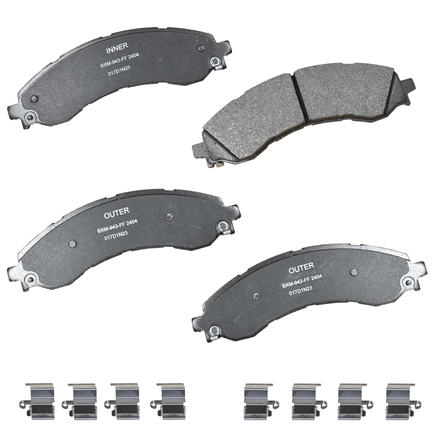 Bendix Premium Sbm2404 Semi-Metallic Front Brake Pads For Chevrolet Express 2500 2023-2021,Express 3500 2023-2021,Express 4500 2