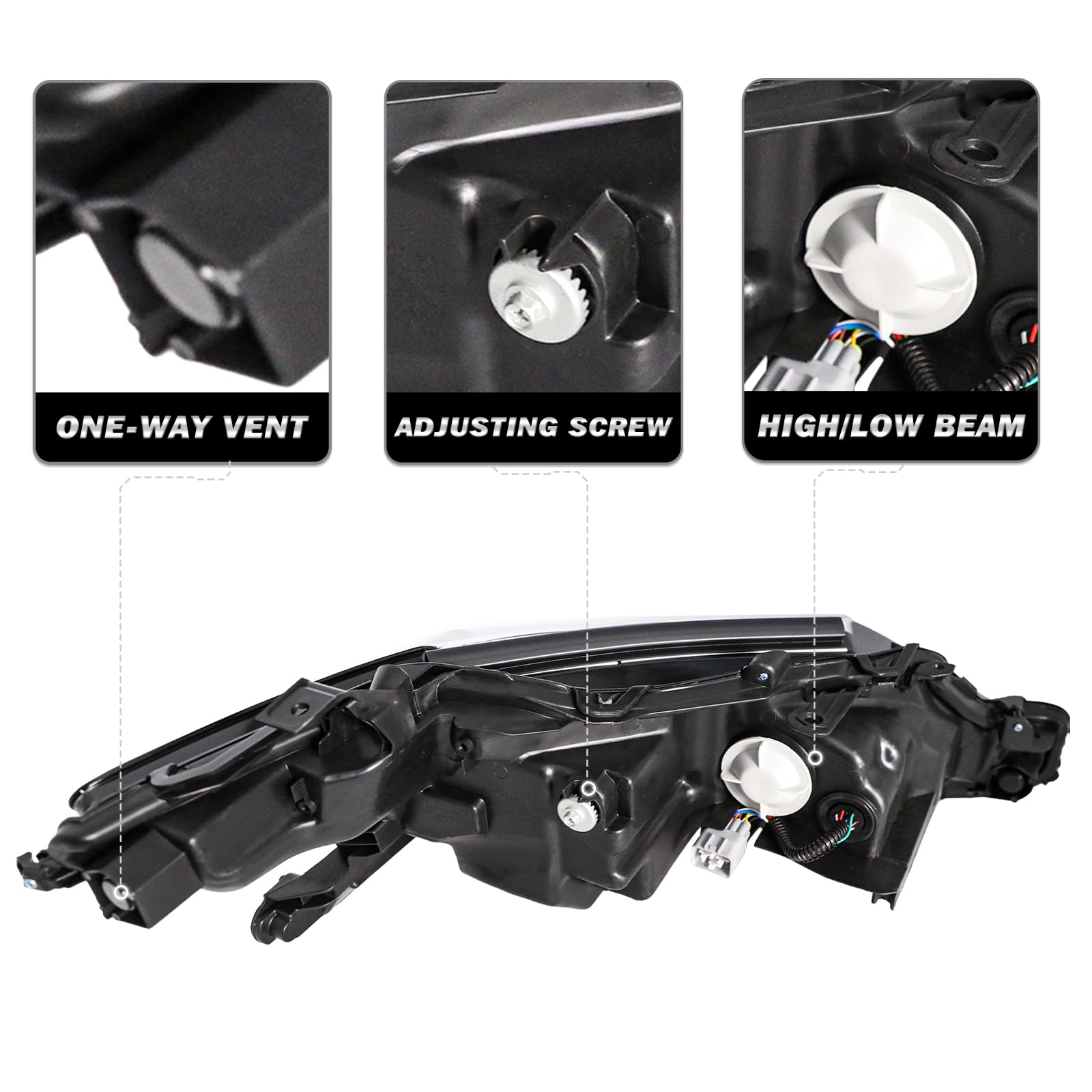 Sockir Led Drl Projector Headlight Assembly Fit For 2018 2019 2020 2021 2022 2023 Toyota Camry Xle Xse Oem Headlamp Replacement Left Driver Side