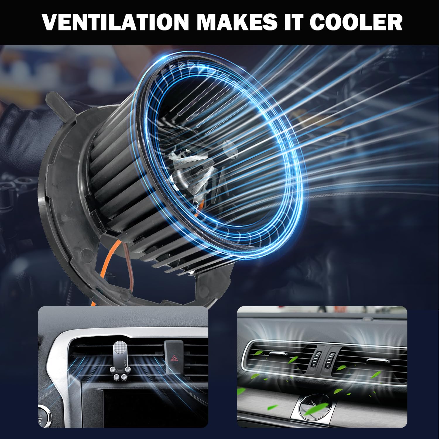 Aspligo 700241 Ac Heater Blower Motor Fan Assembly Fit For Audi A3 2006-2013 ,Tt 2008-2015 For Volkswagen Beetle 2012-2016, Golf