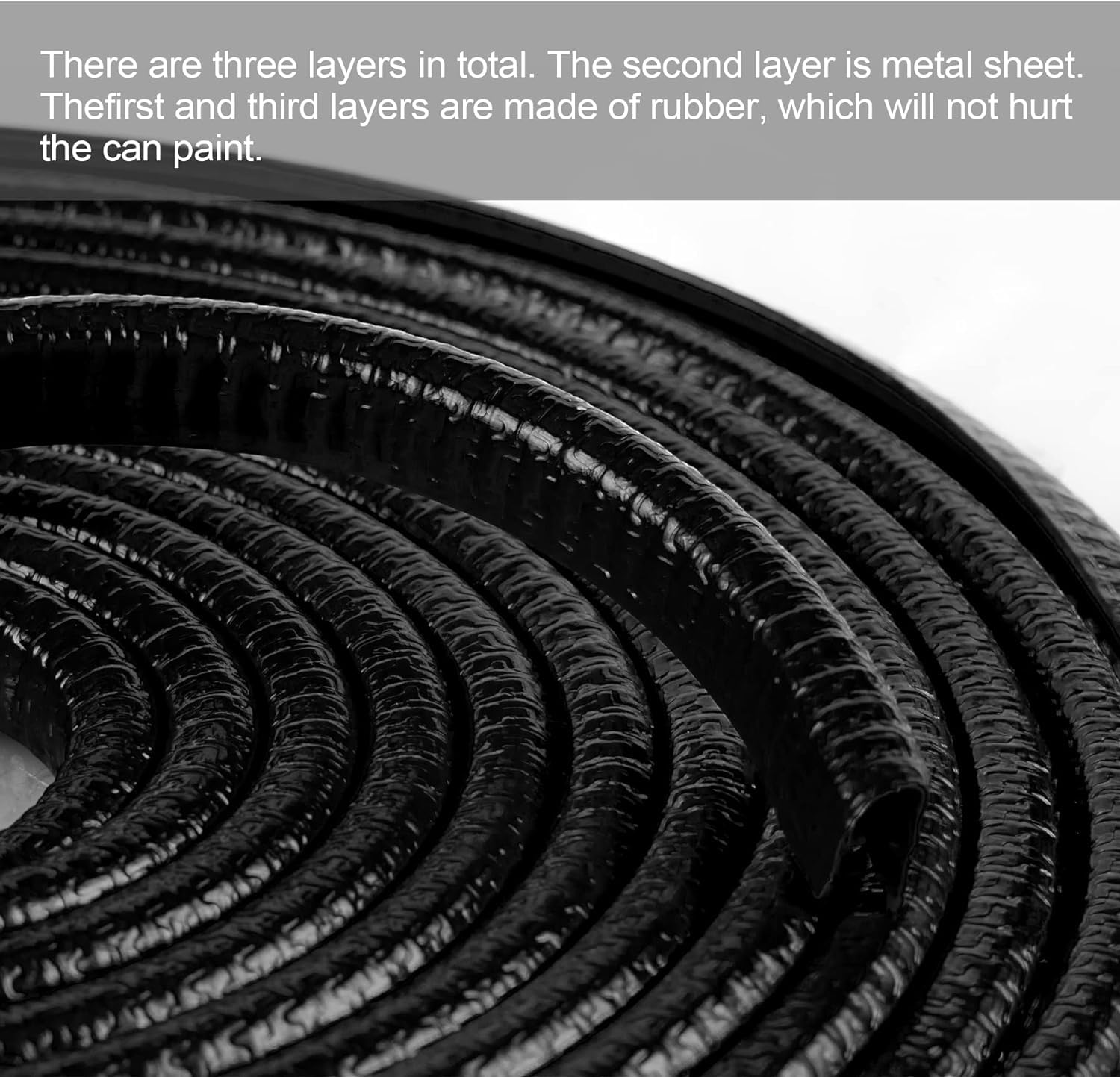 Singaro 33Ft (10M) Car Door Edge Guard, No Glue Car Door Entry Guard Protective Strip, Rubber Edge Trim Car Door Protector, Appl