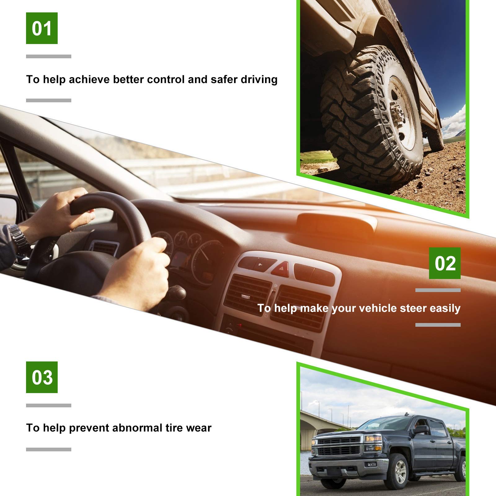 Scitoo 2Pc Front Sway Bar End Links Suspension Kits Fit 2000 2001 2002 2003 2004 For Ford Excursion F250 350 450 550 For Ford Su