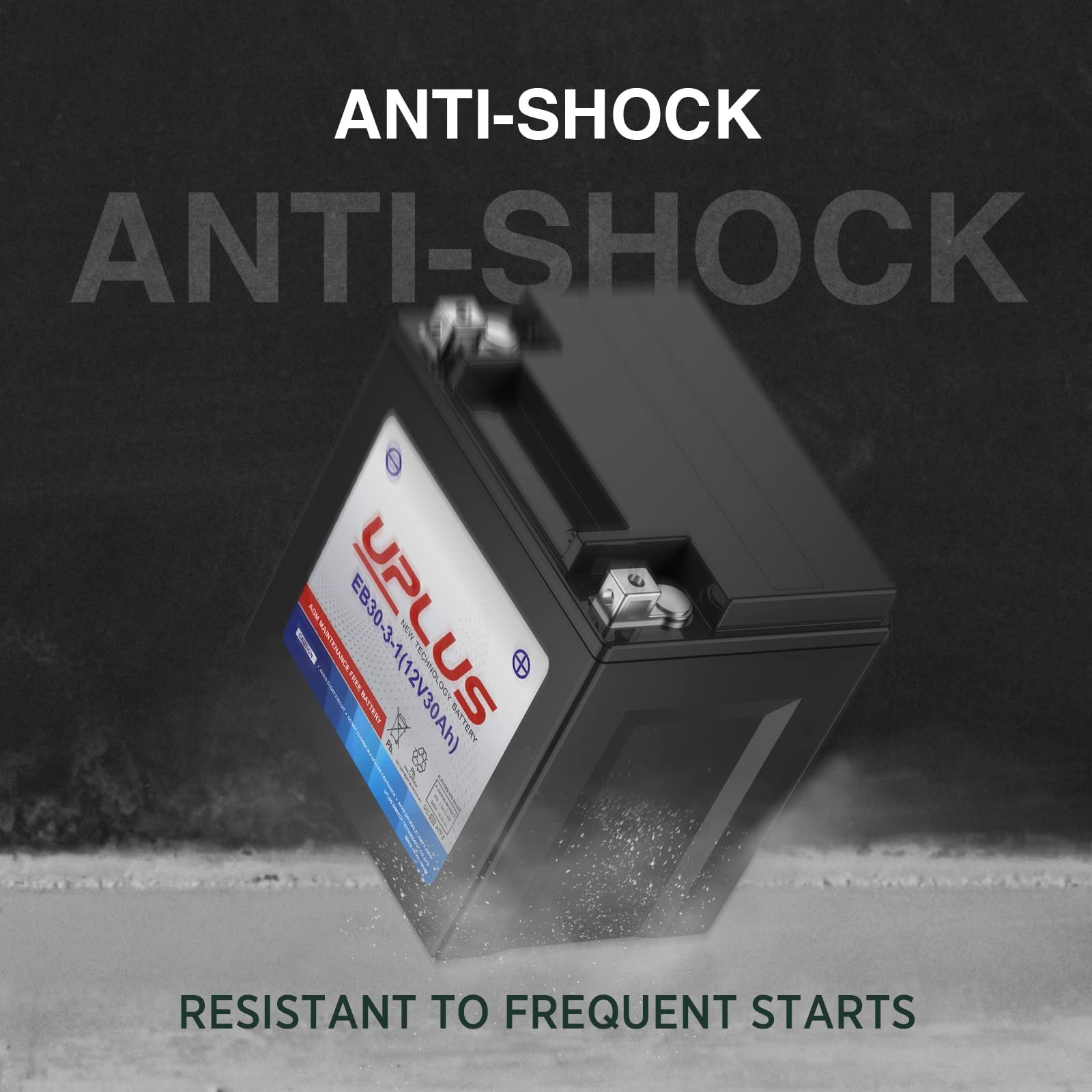 Uplus Ytx30L-Bs Motorcycle Battery, Yix30L-Bs Replacement Maintenance Free & High Performance, Eb30-3-1 Agm Batteries Etx30L Utv