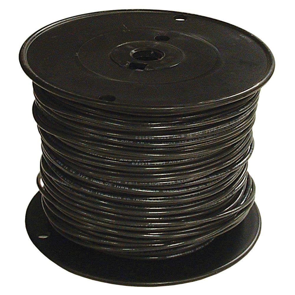 12 Gauge Thhn Stranded Copper Wire (2500, Black)