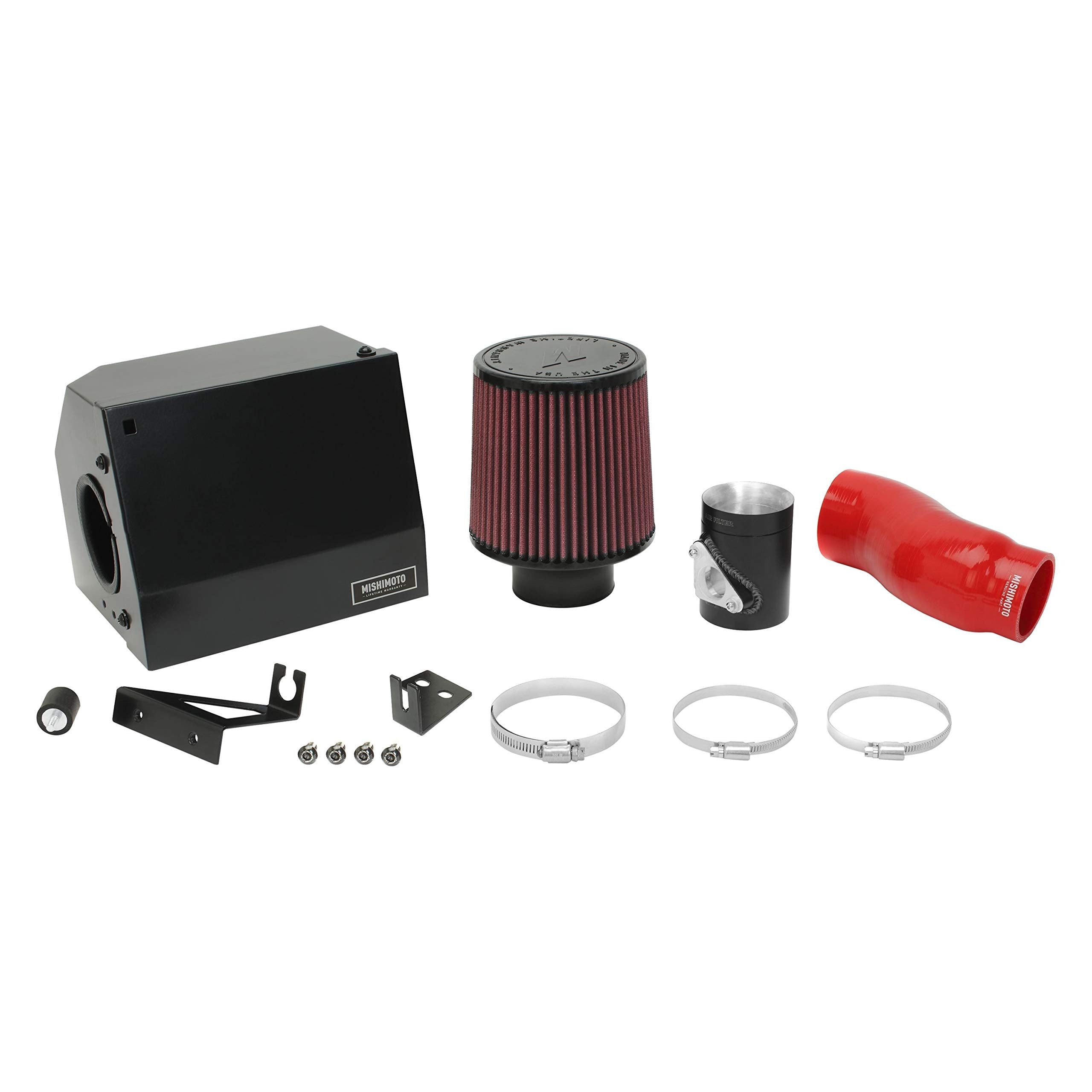 Mishimoto MMAI-CIV-16RD Performance Air Intake Compatible With Honda Civic 1.5 Turbo 2016-2021 Red