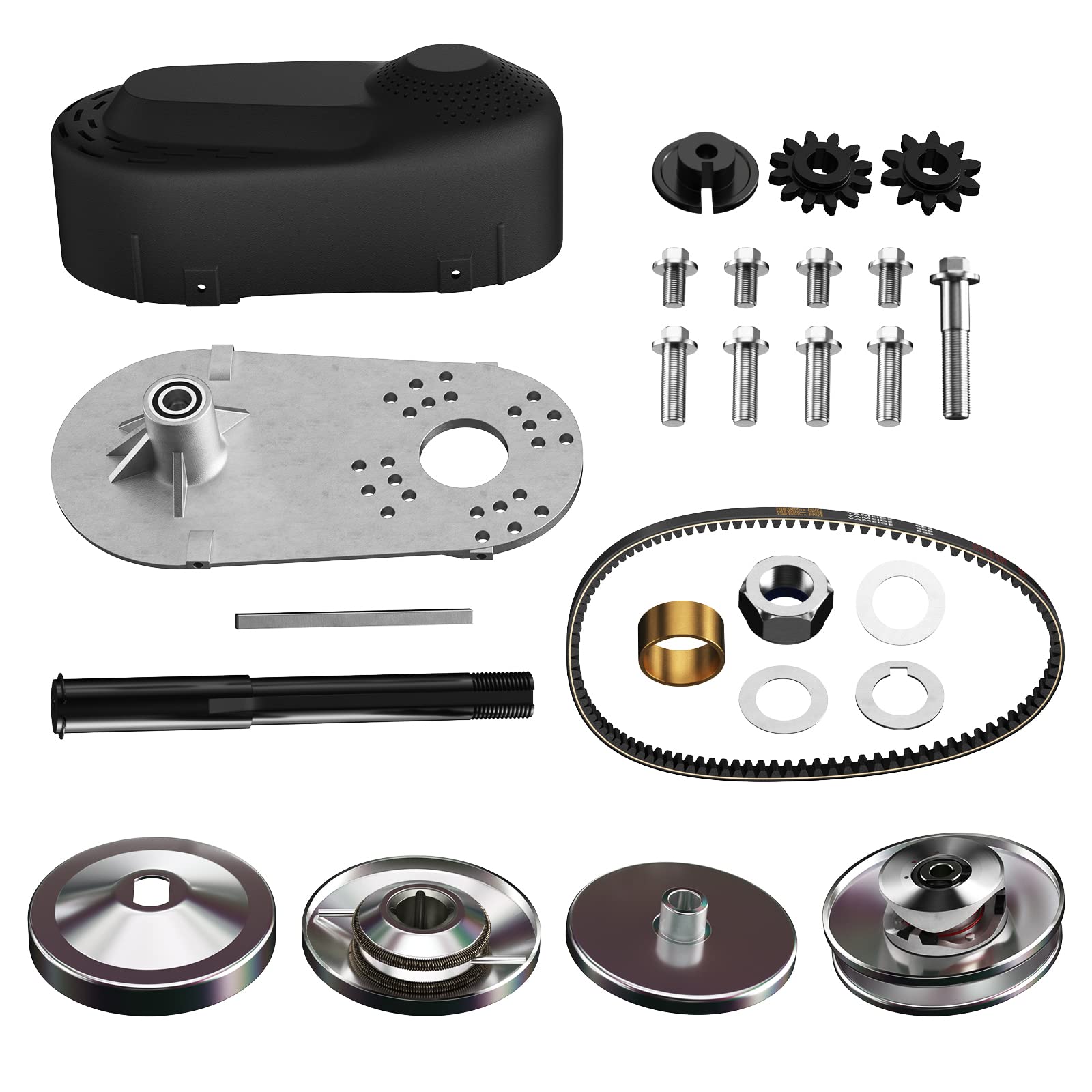 212Cc Torque Converter Go Kart Clutch 3/4 Inch 10T 40/41 & 12T 35 Chain Predator Drive Belt Pulley Replace For Manco Comet Tav2