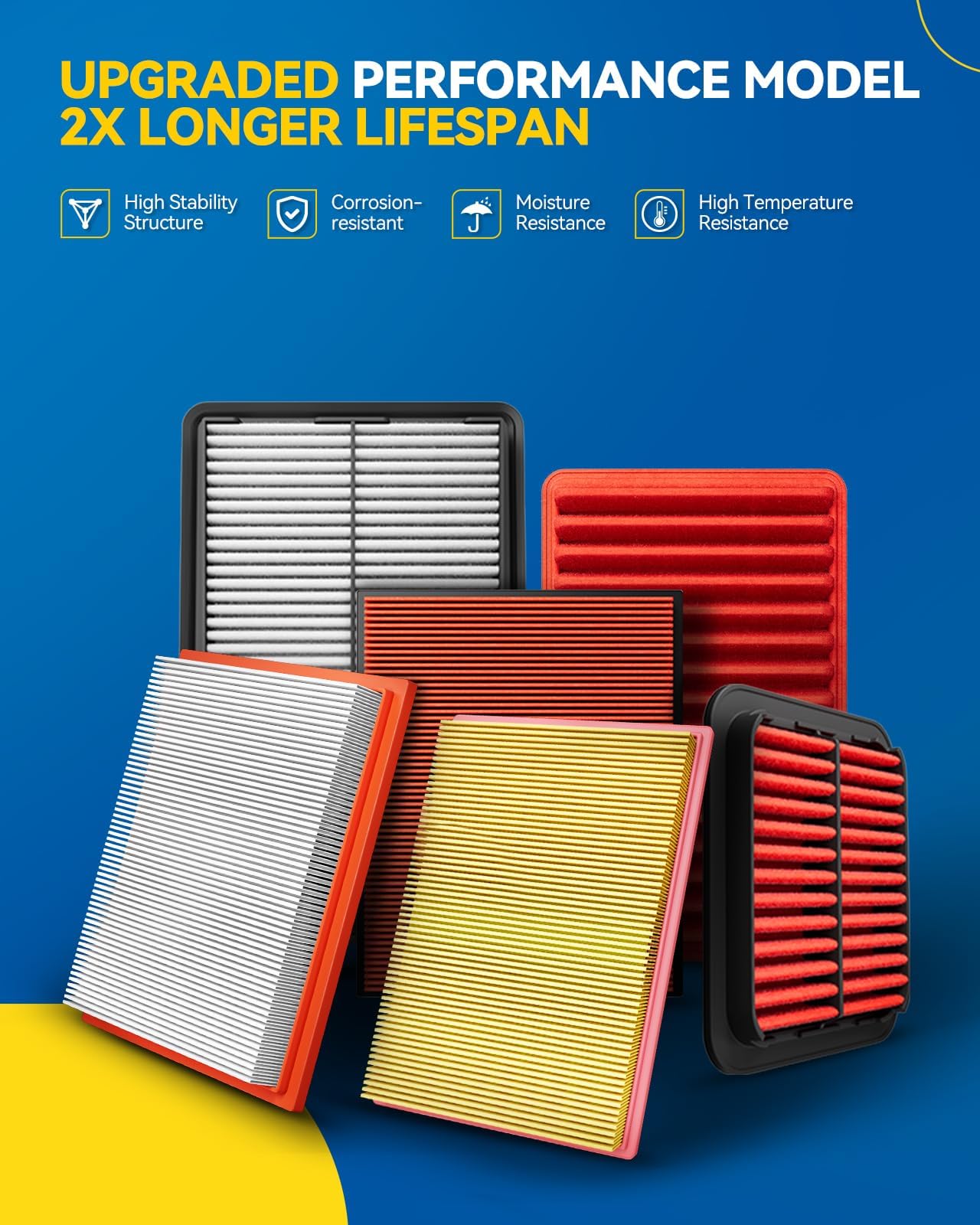 Philtop Upgraded Engine Air Filter Ca9997 Replacement For Subaru Impreza (2008-2016), Legacy (2005-2019), Outback (2005-2019), W