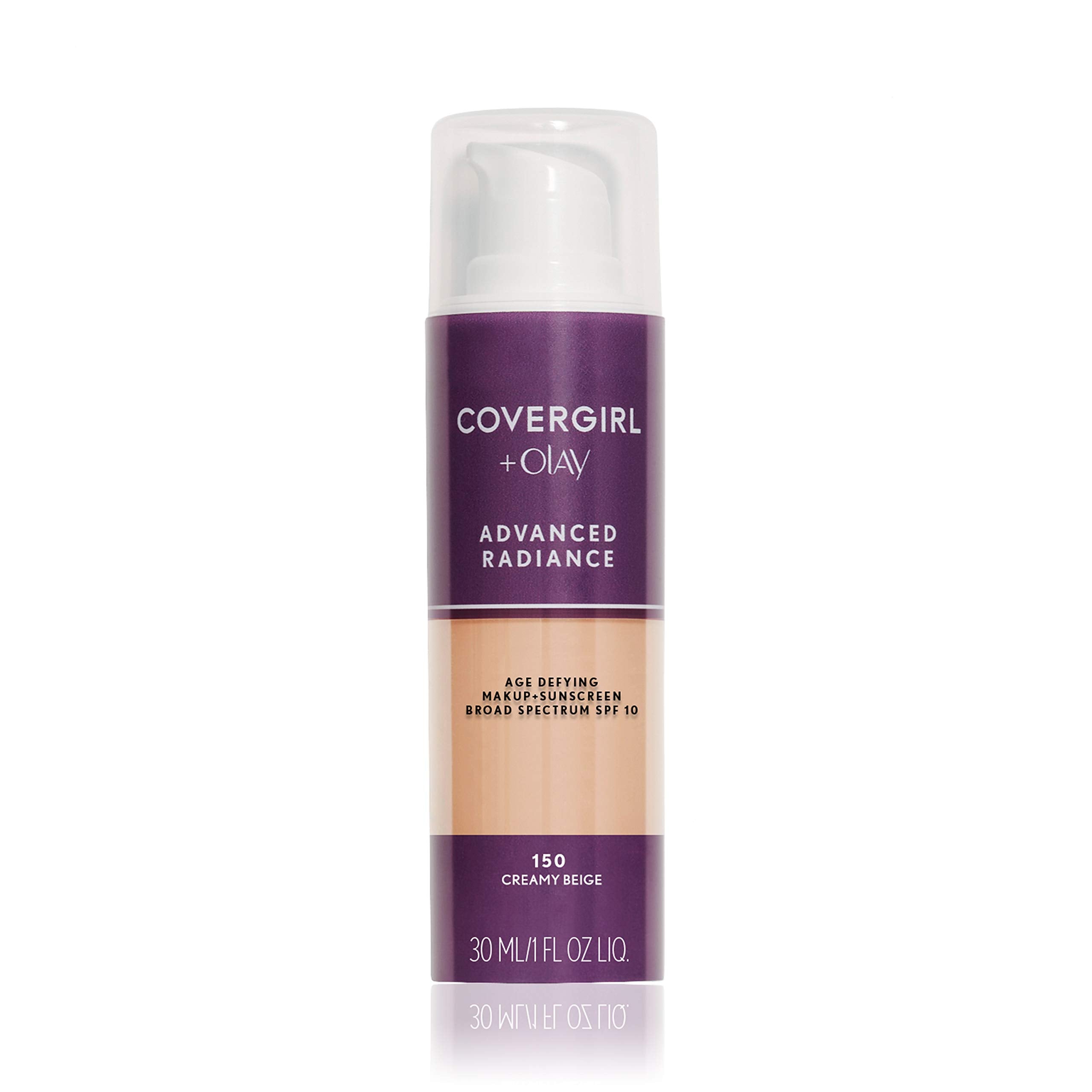 COVERGIRL Advanced Radiance Age Defying Foundation Makeup Creamy Beige  1 oz-New