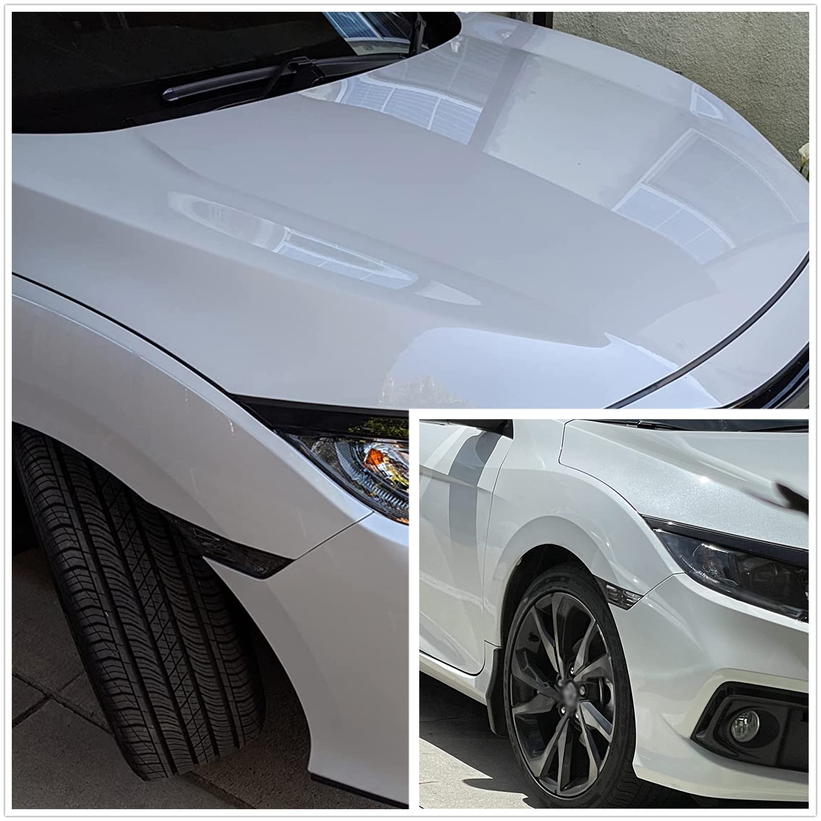 Nslumo Front Led Side Marker Lights For Honda Civic 10Th Gen 2016-2021 Coupe Hatchback With 2Pcs T10 Light Bulbs Oem#Ho2551127N