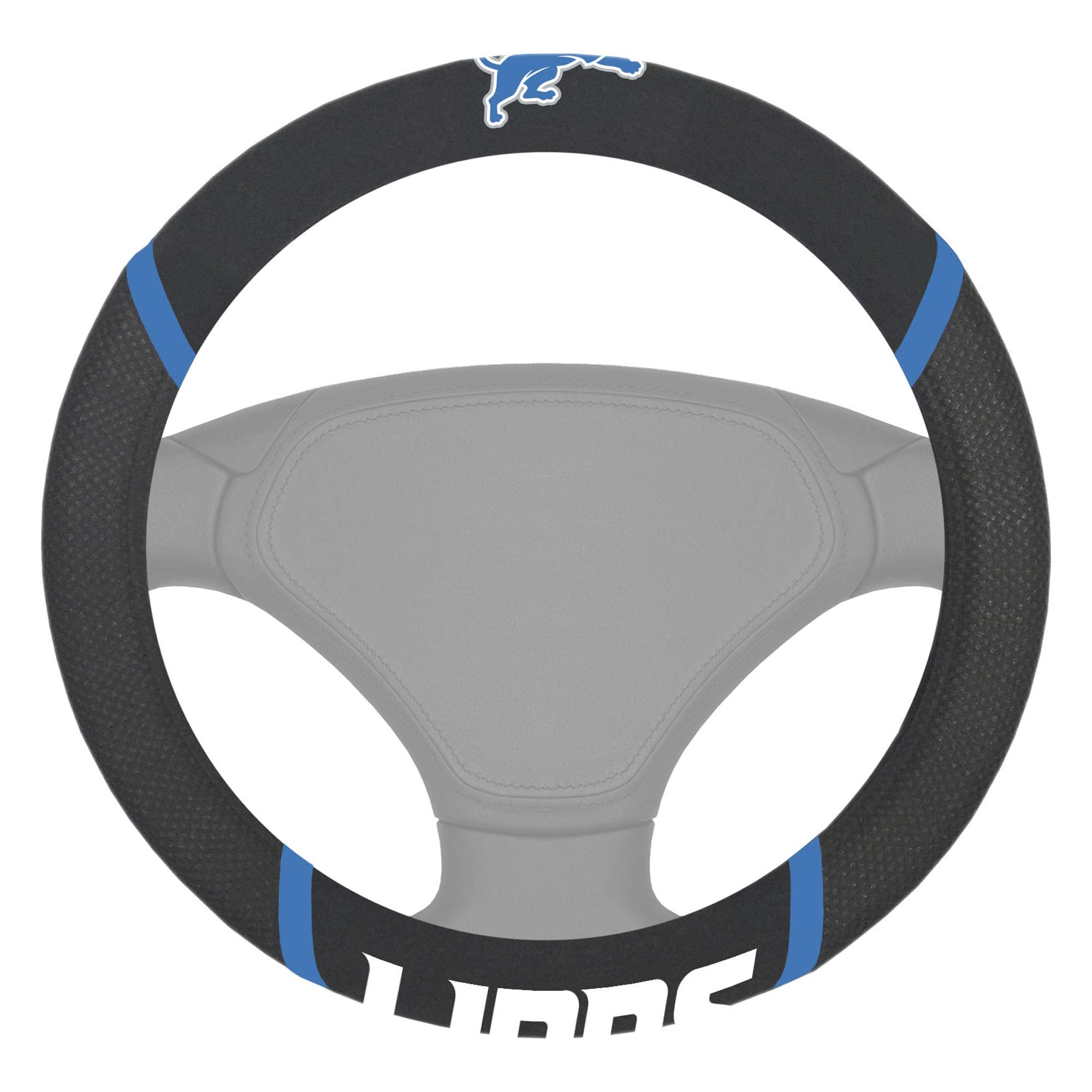 Fanmats 15196 Detroit Lions Embroidered Steering Wheel Cover
