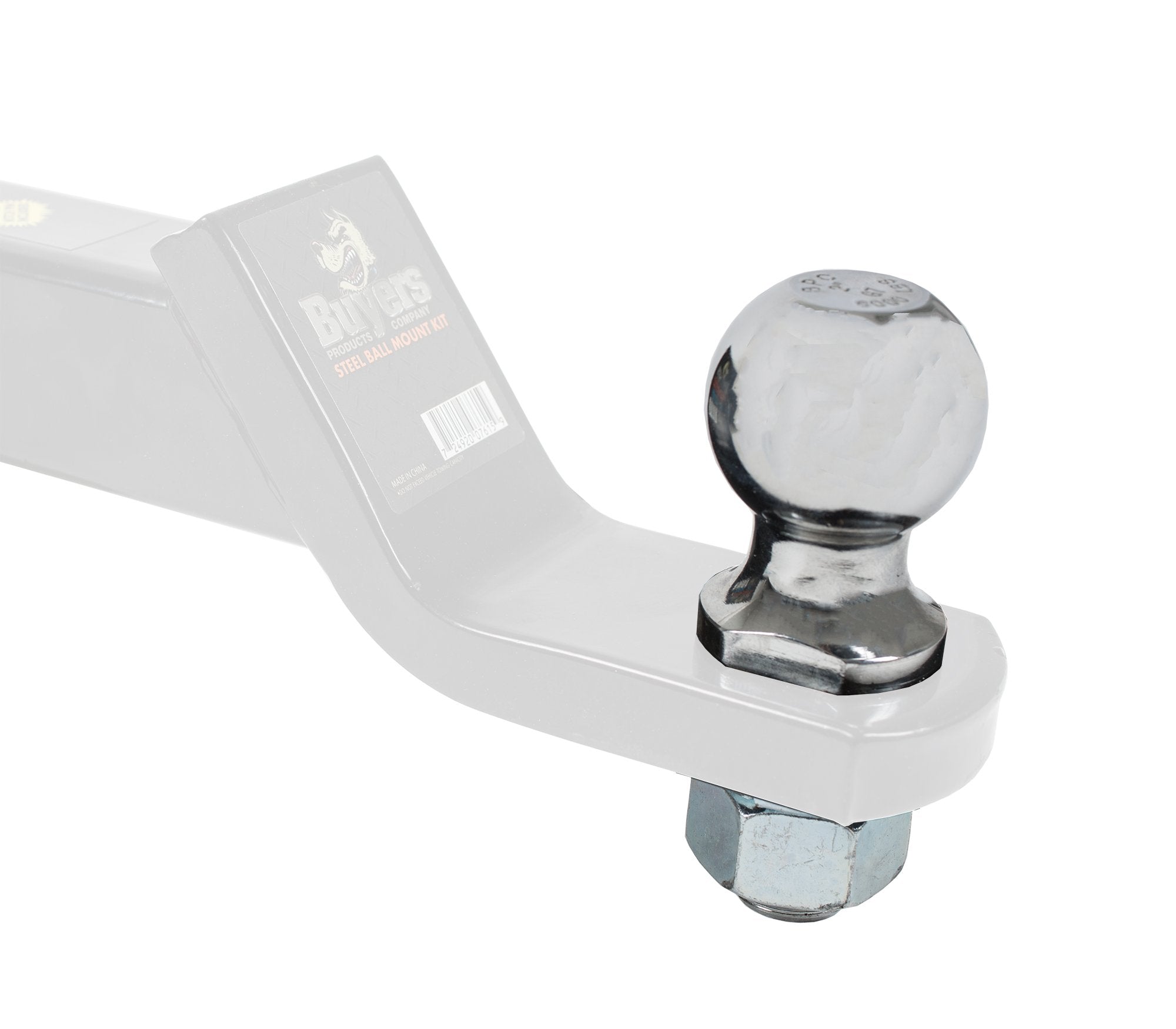 Buyers Products (1802134 Carbon Steel 2 In. Chrome Hitch Ball, 5,000 Lbs. M.G.T.W.