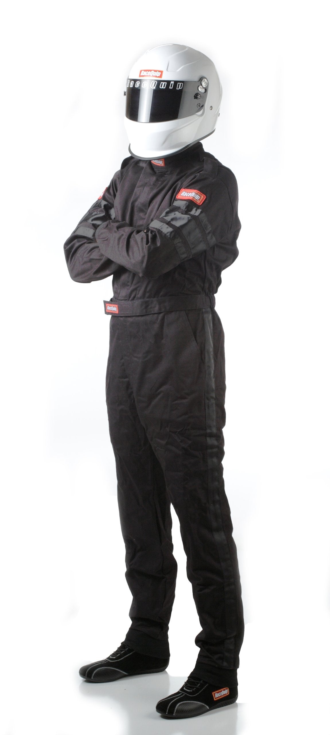 Racequip Racing Driver Fire Suit One Piece Single Layer Sfi 3.2A/ 1 Black Medium 110003