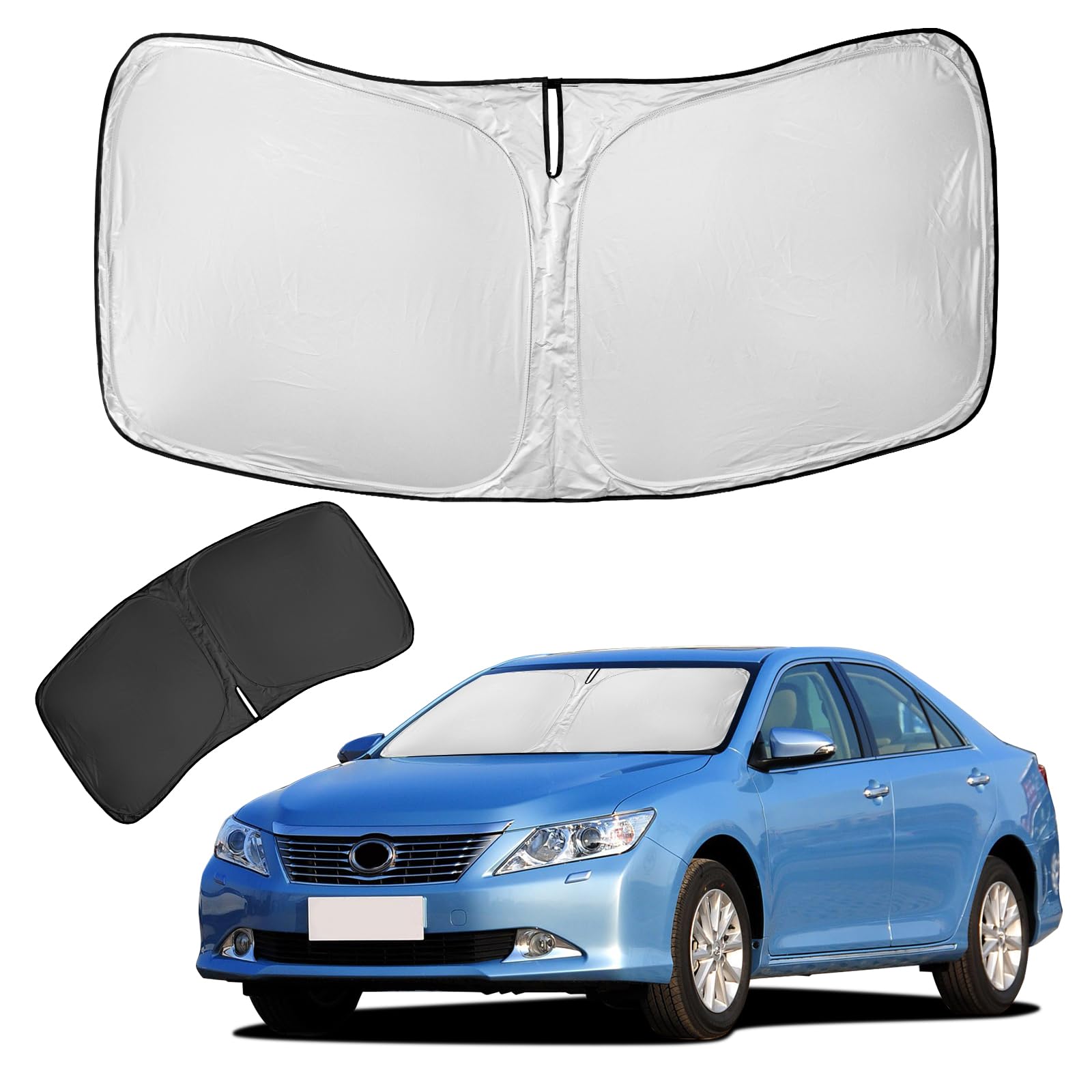 For Toyota Camry Sun Shade Sunshade Windshield Cover - 4 Layers Front Window Shade For Camry 2012-2017 Custom Fit Sun Visor - 24