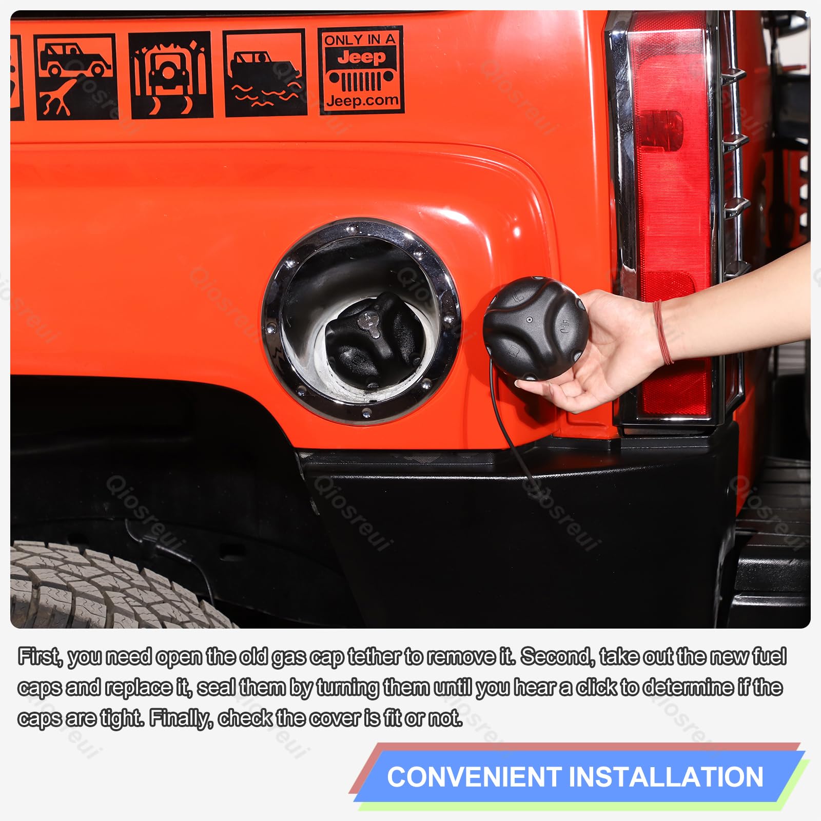 Gas Cap Fuel Cap Replace Gt306 Compatible With Hummer H2 2004 2005 2006 2007, Hummer H3 2006 2007 2008 2009 2010, Hummer H3T 2009 2010, Fuel Tank Gas Cap Fuel Tank Filler Cap Replacement 25827646 Abs