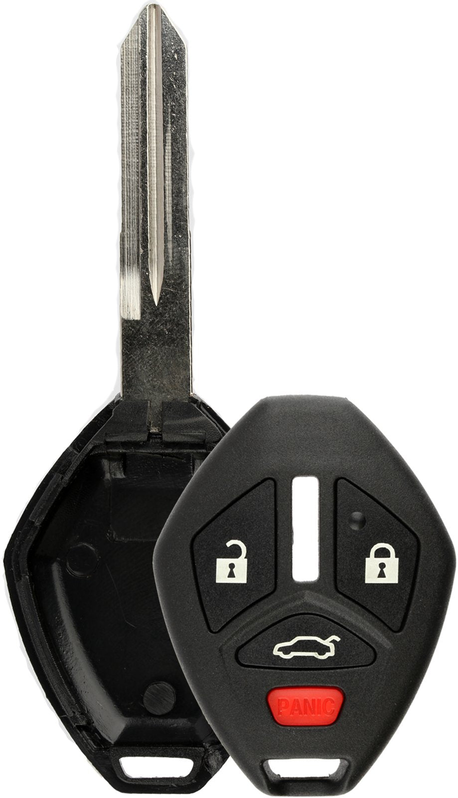 Keylessoption Keyless Entry Remote Uncut Blank Car Key Blade Fob Case Shell Button Pad Outer Cover Repair