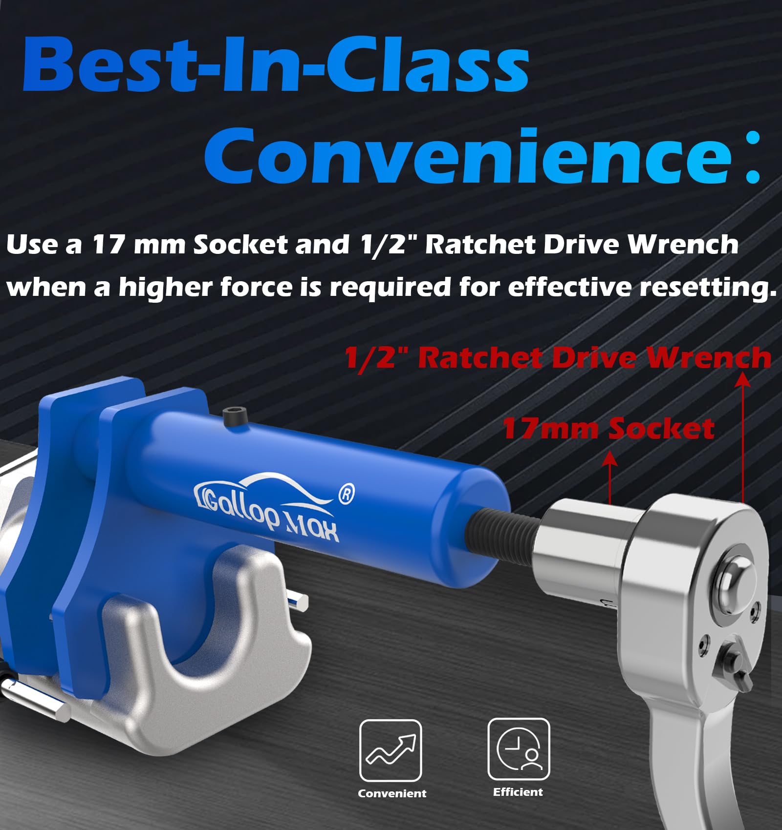 GallopMax Multi Piston Brake Caliper Tool - Heavy Duty Piston Compression Tool, Model GMT210017