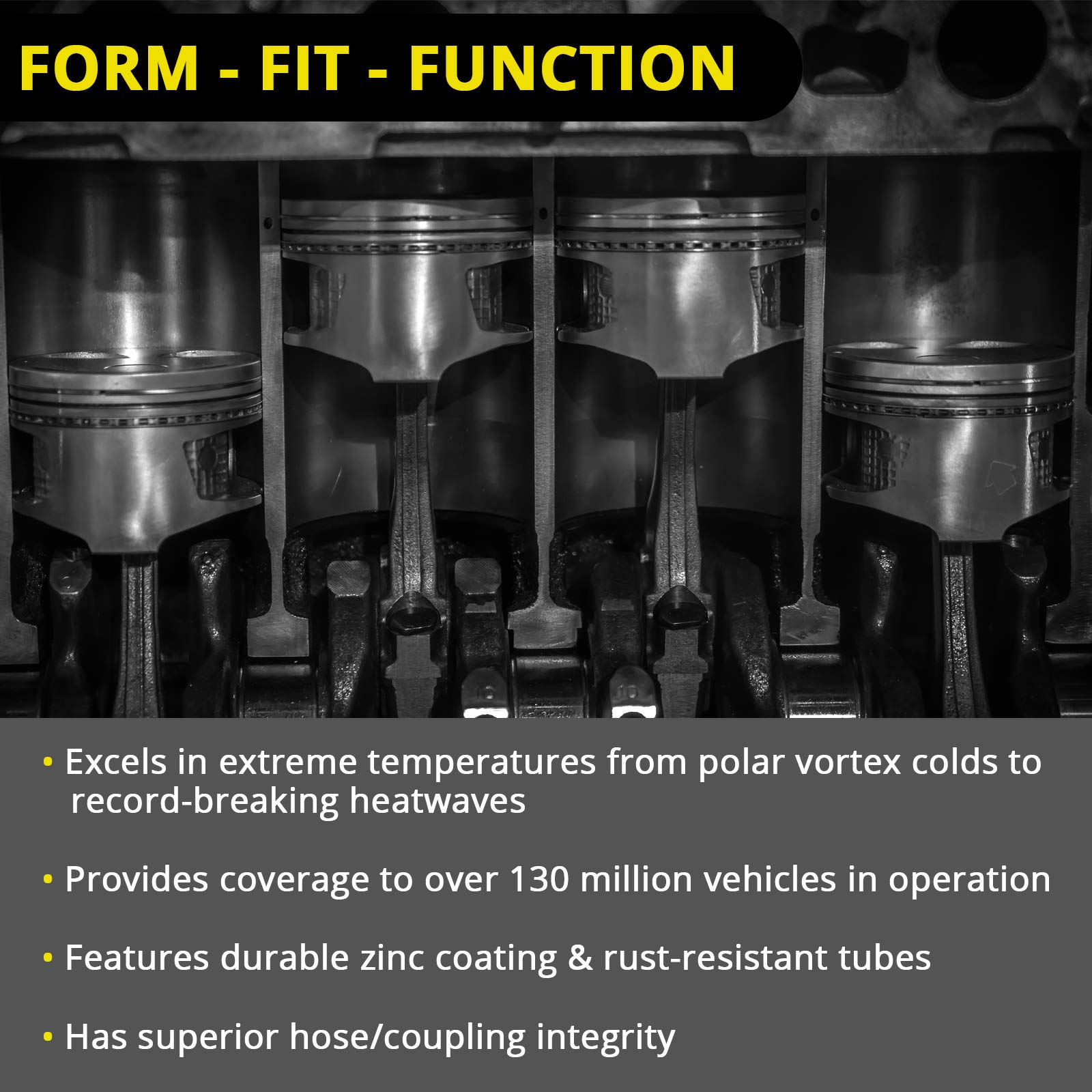 Edelmann Elite 92084E Power Steering Pressure Hose - Car Accessories and Equipment, For Various 2010-01 GM Silverado, Sierra; V-