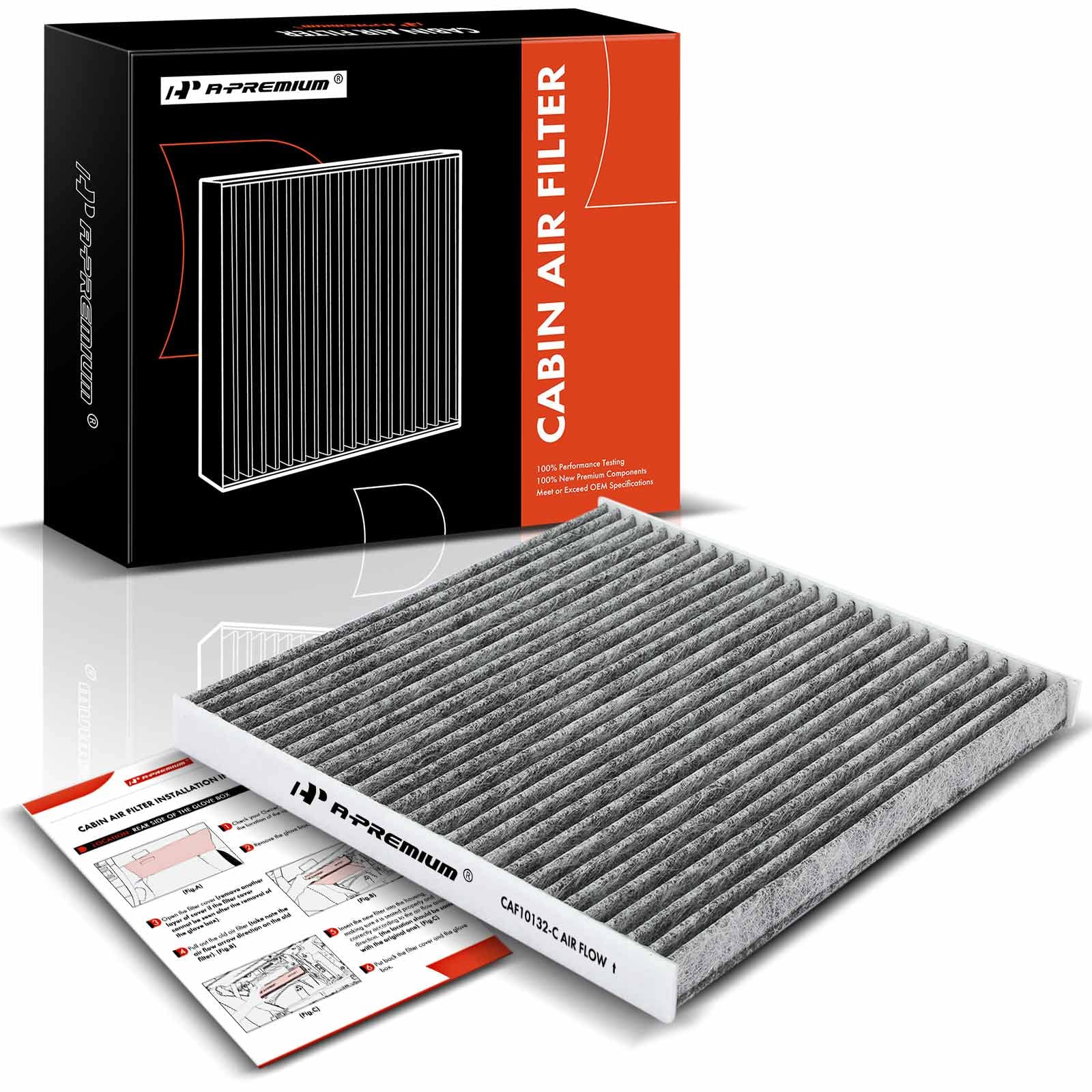 A-Premium Cabin Air Filter with Activated Carbon Compatible with Toyota & Lexus Models - Avalon, Camry, Sienna, Solara, ES300, E