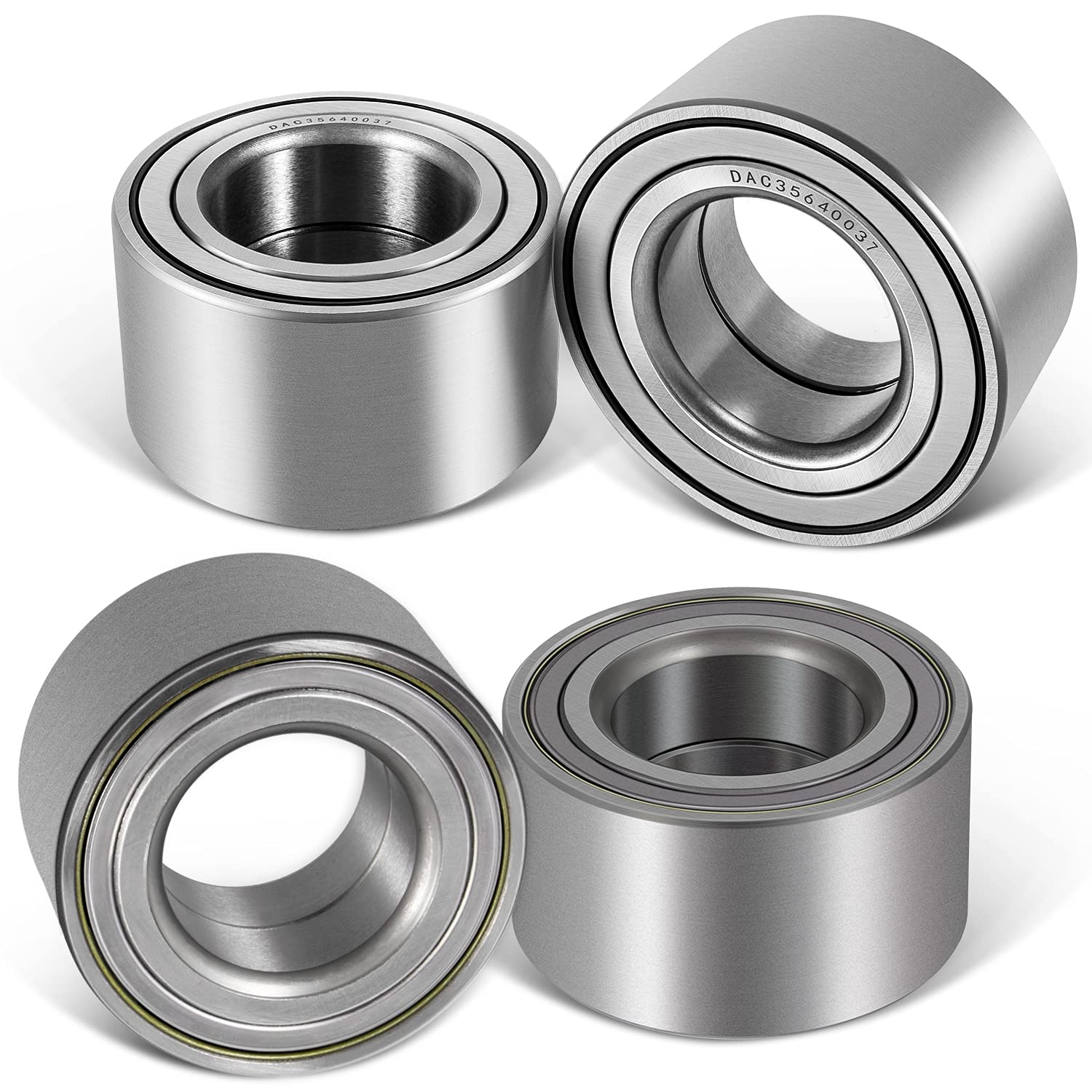 4 Pcs Front And Rear Wheel Bearings For Polaris Ranger 400 500 700 Sportsman 400 450 500 600 700 X2 Ho Eps Xp Efi Replace Oe 3514634 3514635