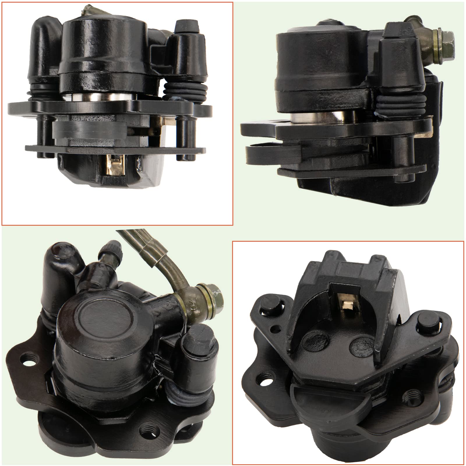 Rear Brake Master Cylinder Caliper Assembly For Atv Quad 50Cc 70Cc 90Cc 110Cc 125Cc Taotao Sunl Buyang Roketa Nst Doodlebug Rear
