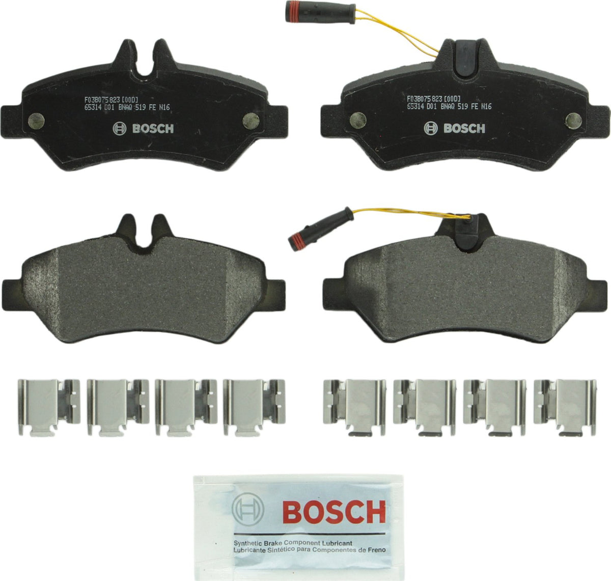 BOSCH BP1317 QuietCast Premium Semi-Metallic Disc Brake Pad Set - Compatible with Select Dodge Sprinter 2500/3500; Freightliner 