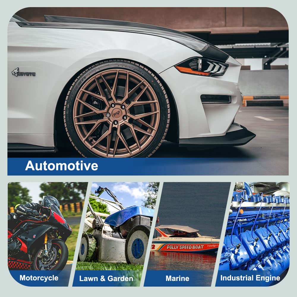 TORCH F6RTC 131-039 Spark Plug Replace for NGK BPR6ES Spark Plug,for Bosch WR6DC WR7DC Spark Plug,for Champion RN9YC RN10YC Spar