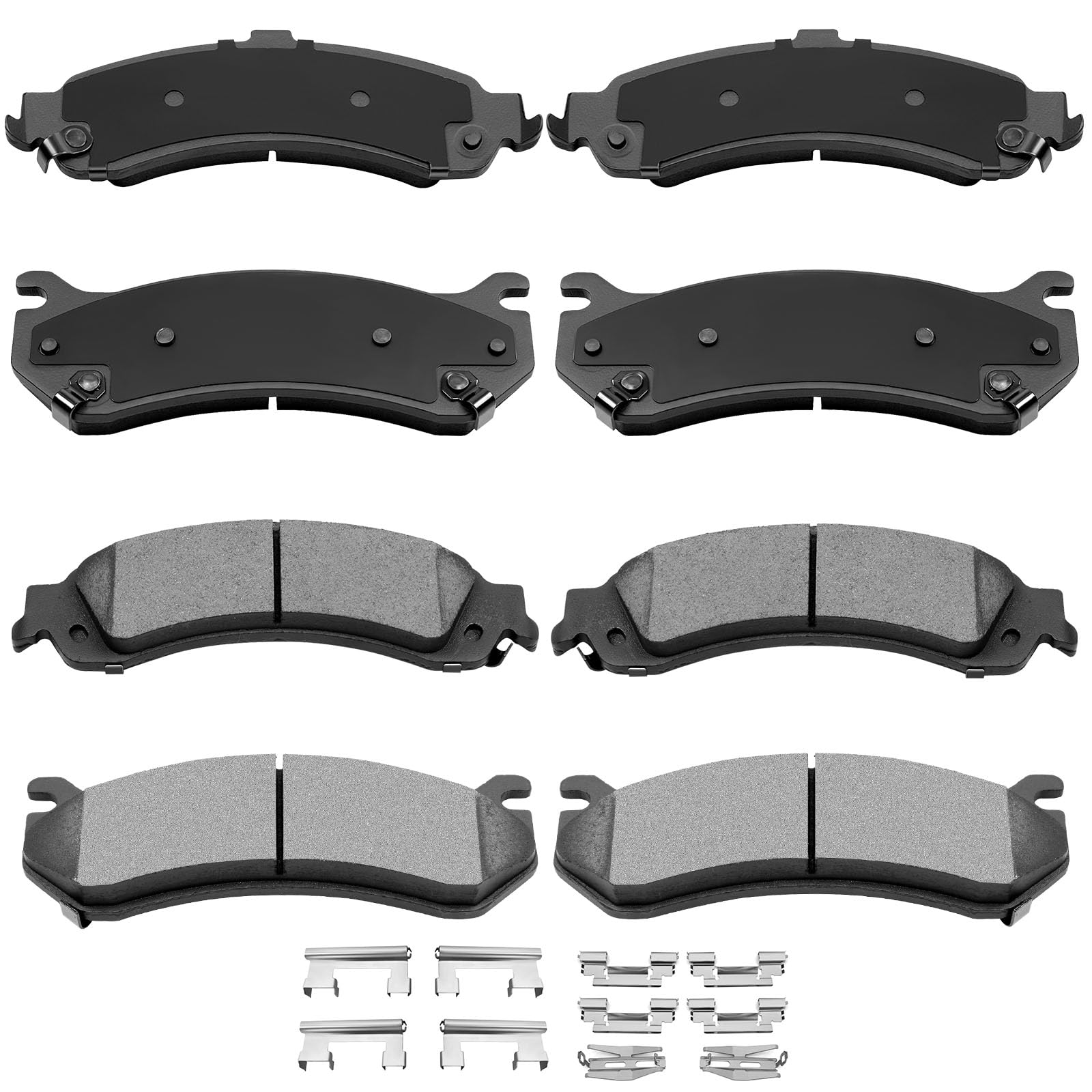 Automuto 8Pcs Front & Rear Disc Brake Pads Set D785 D834 For Cadillac Escalade Escalade Esv Escalade Ext For Chevrolet Avalanche