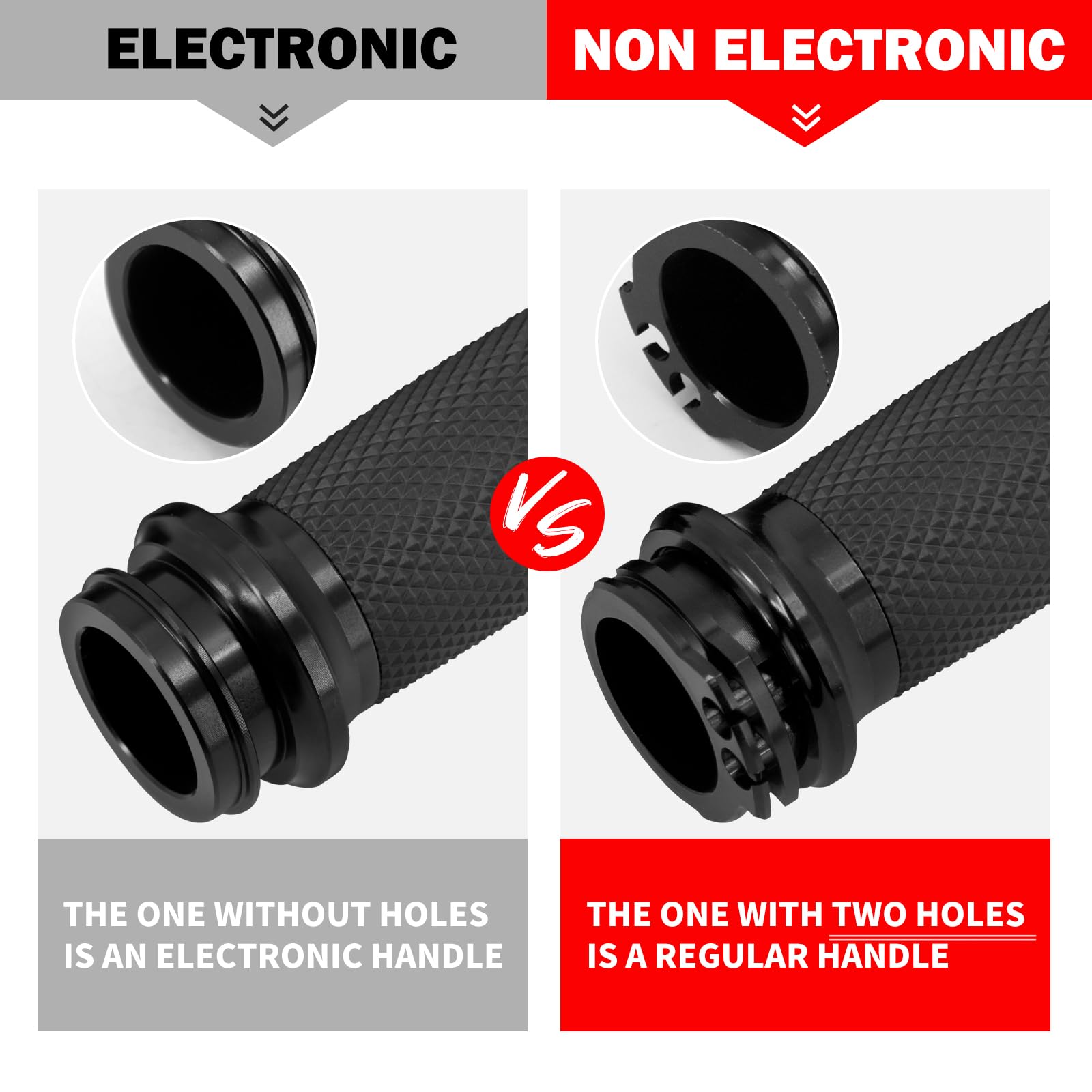 Hdbubalus 1'' Electronic Throttle Handlebar Grips Motorcycle Hand Grips Fit For Harley Street Electra Road Glide Road King