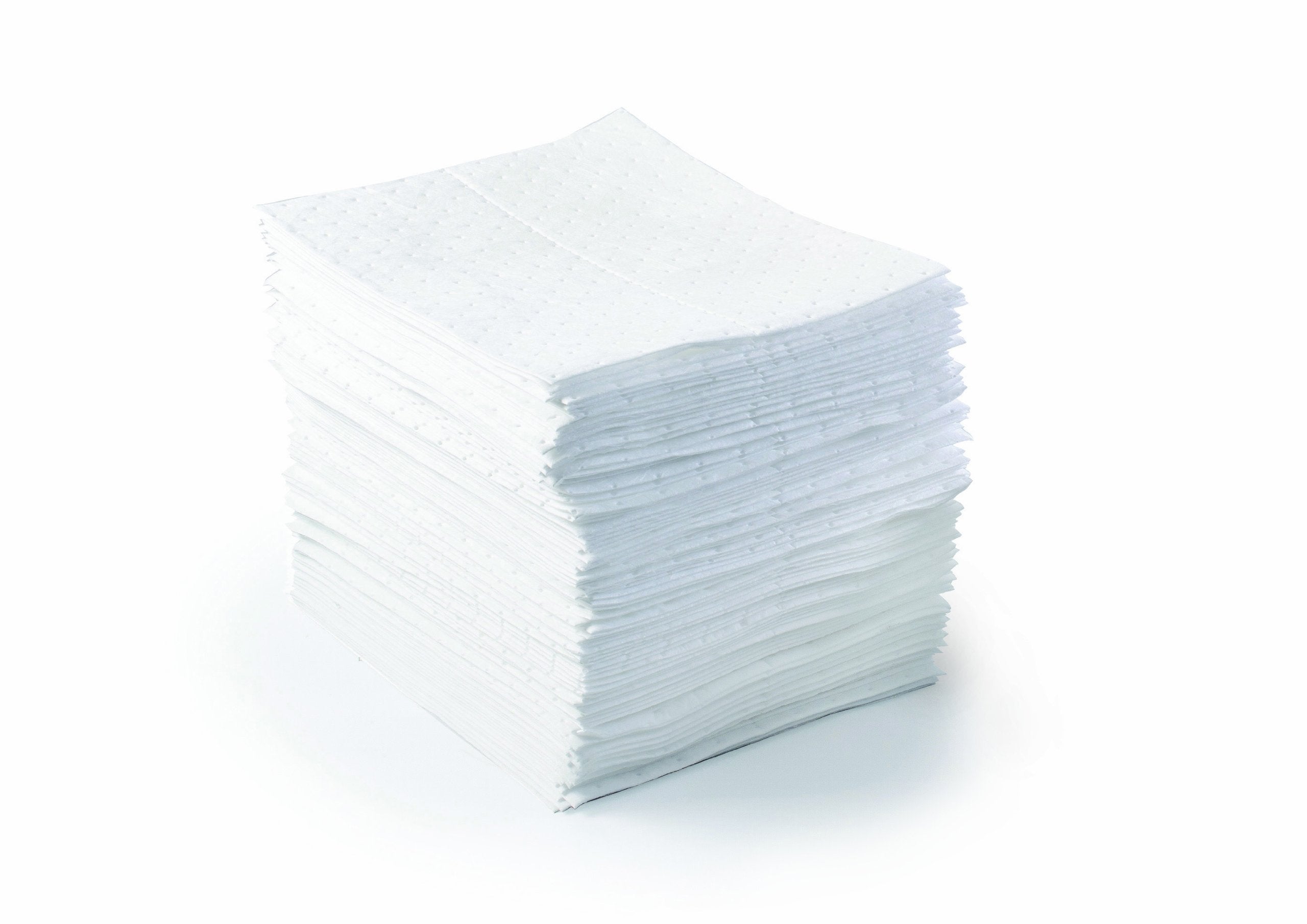 Brady Spc Bpo500 15'' X 17'' Light Weight Economical Oil Only Absorbent Pads - 100 Ct