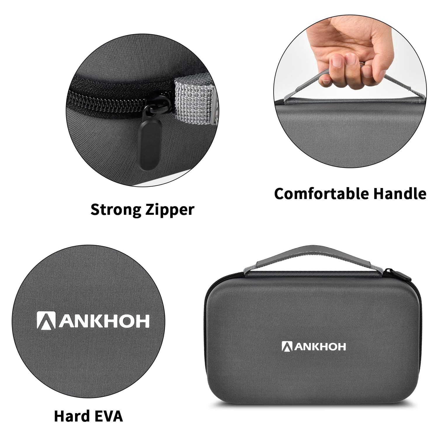 Ankhoh Carrying Case Compatible With Nexpow Car Jump Starter, 1500A Peak 12800Mah Battery Starter Q10S/ T11Storage Box Holder Fo