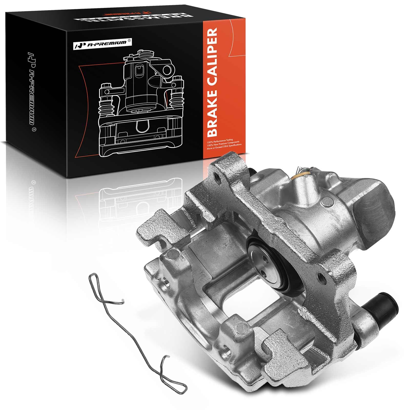 A-Premium Disc Brake Caliper Assembly With Bracket Compatible With Select Mazda Models - 5 2006-2010/2012-2015, L4 2.3L, L4 2.5L - Rear Right Passenger Side