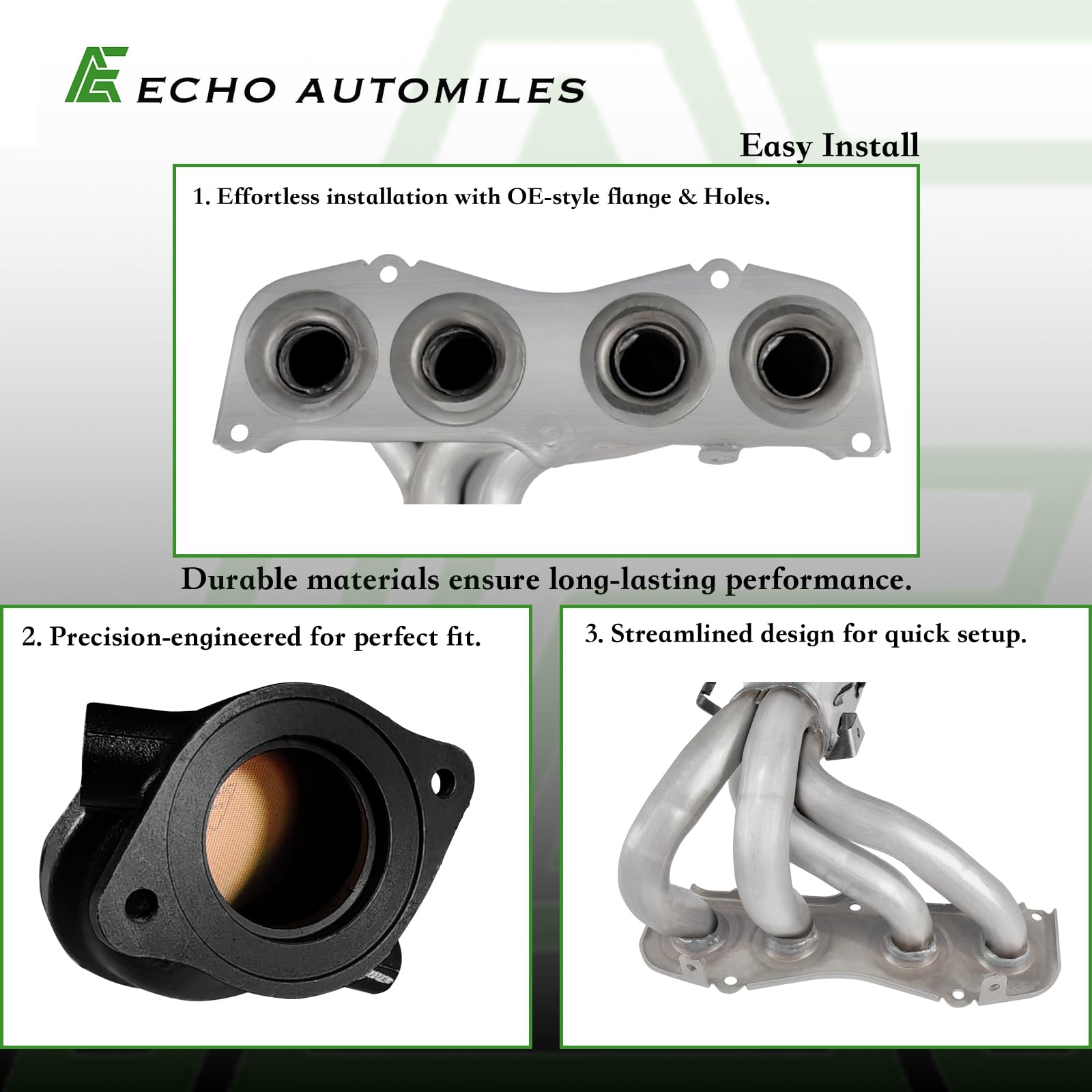 ECHO AUTOMILES Catalytic Converter Compatible with 2007-2009 Toyota Camry, 2006-2008 Solara L4 2.4L Catalytic Convertor EPA Comp