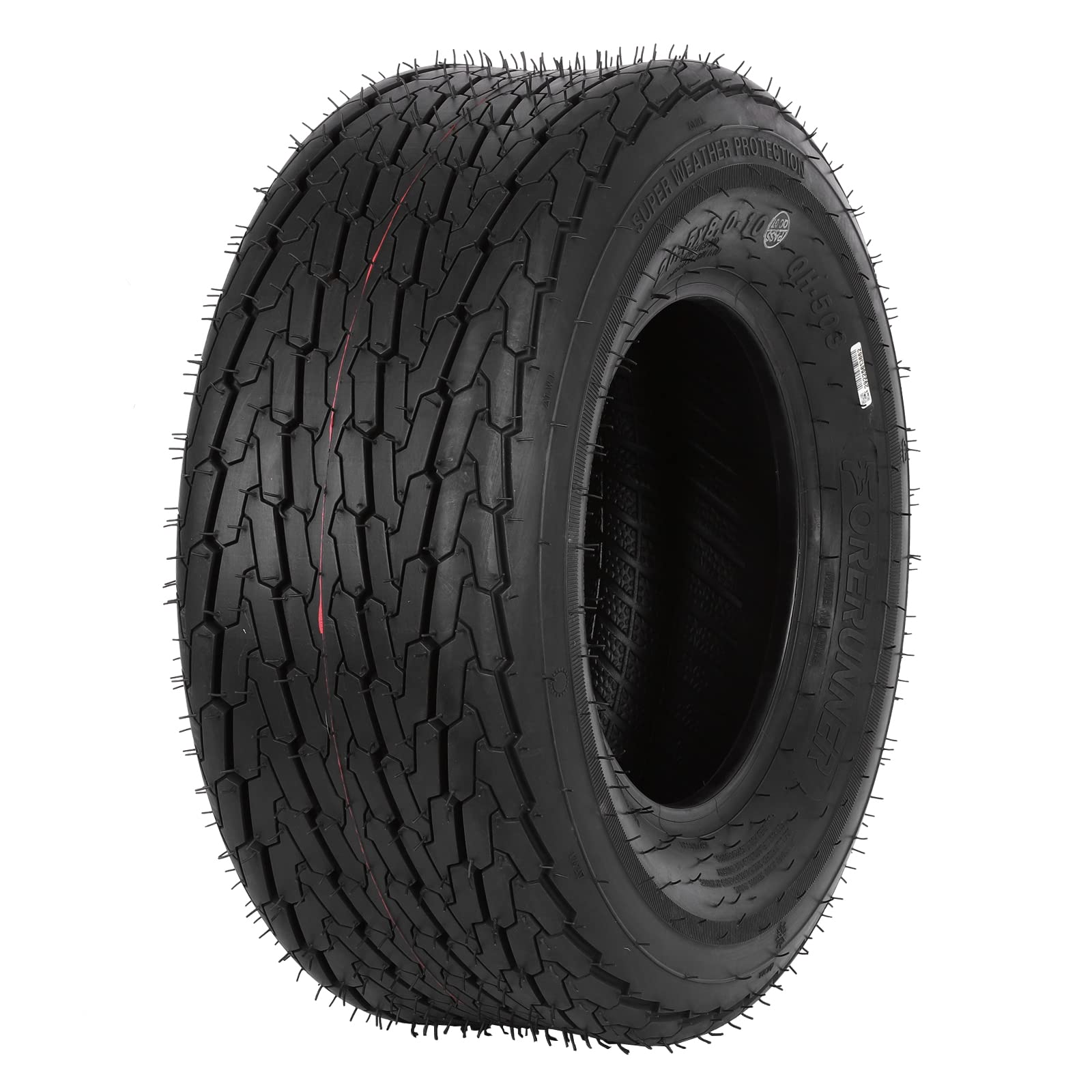 Set Of 2 Hykolity Highway Boat Utility Trailer Tire 20.5X8-10, Load Range E, Lre 10Pr