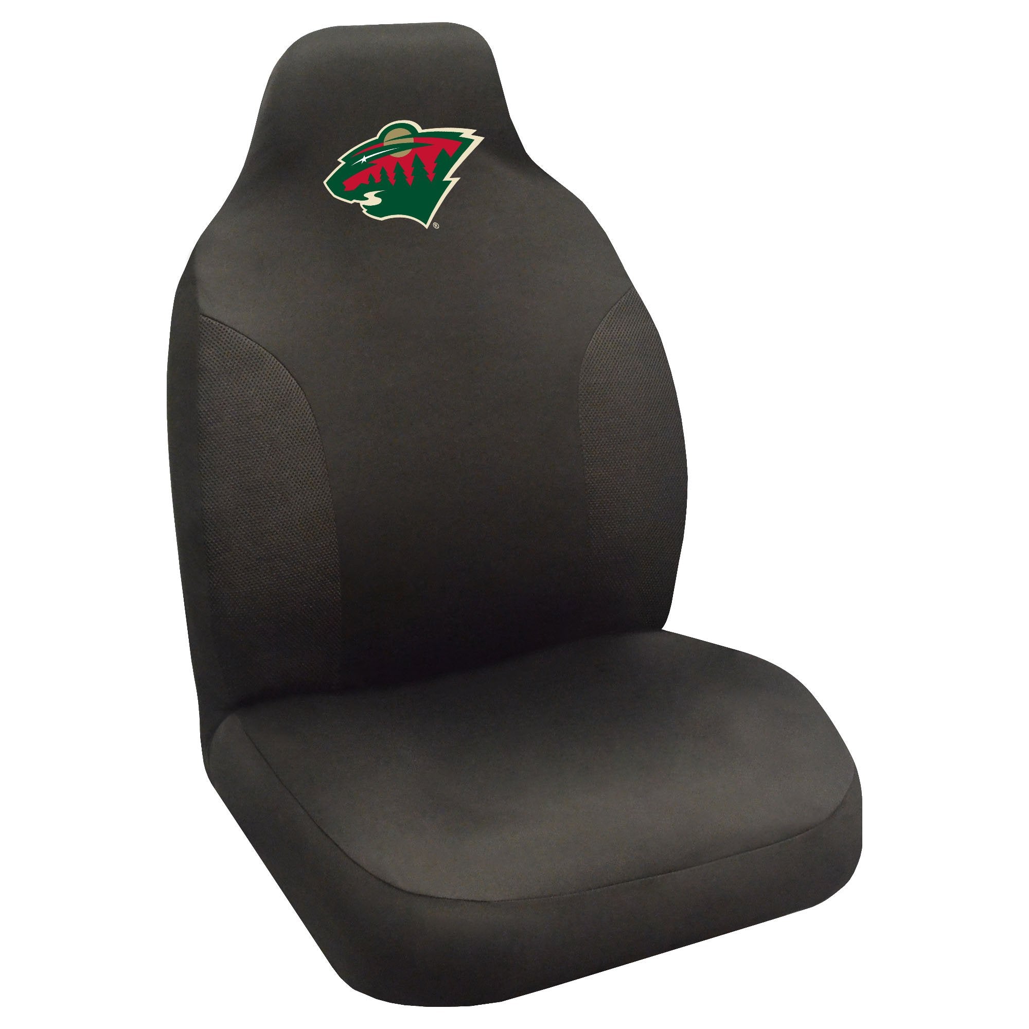 Fanmats 17179 Minnesota Wild Embroidered Seat Cover, Black