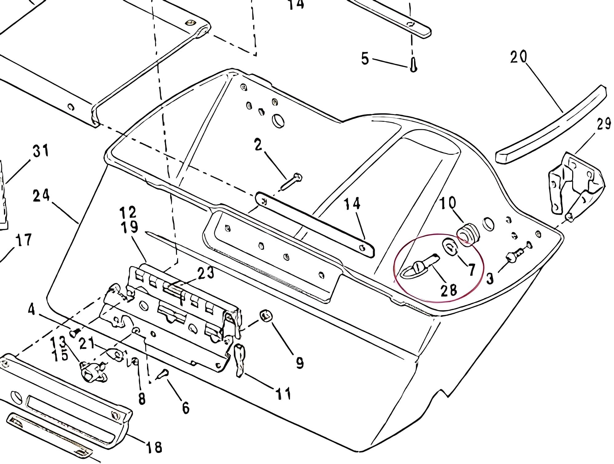Langpu Fastener-1/4 Turn With Washers/Saddlebag Mounting Pin Bolts/Motorcycle Saddle Bag Fasteners Pins Compatible With Harley Touring Softail Road King Electra Street Glide All Years (Fasteners)