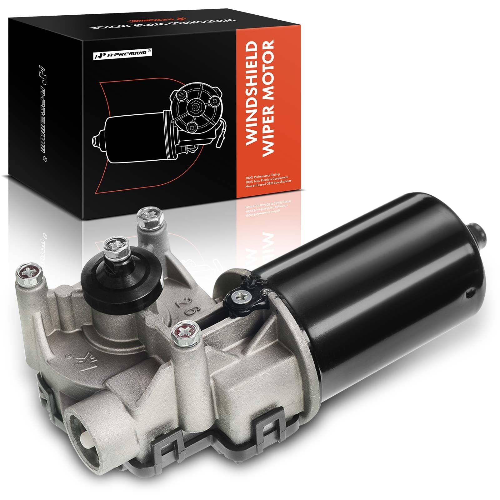 A-Premium Front Windshield Wiper Motor Without Washer Pump Compatible with Ford, Lincoln, Mazda, Jaguar & Mercury Models - F-150