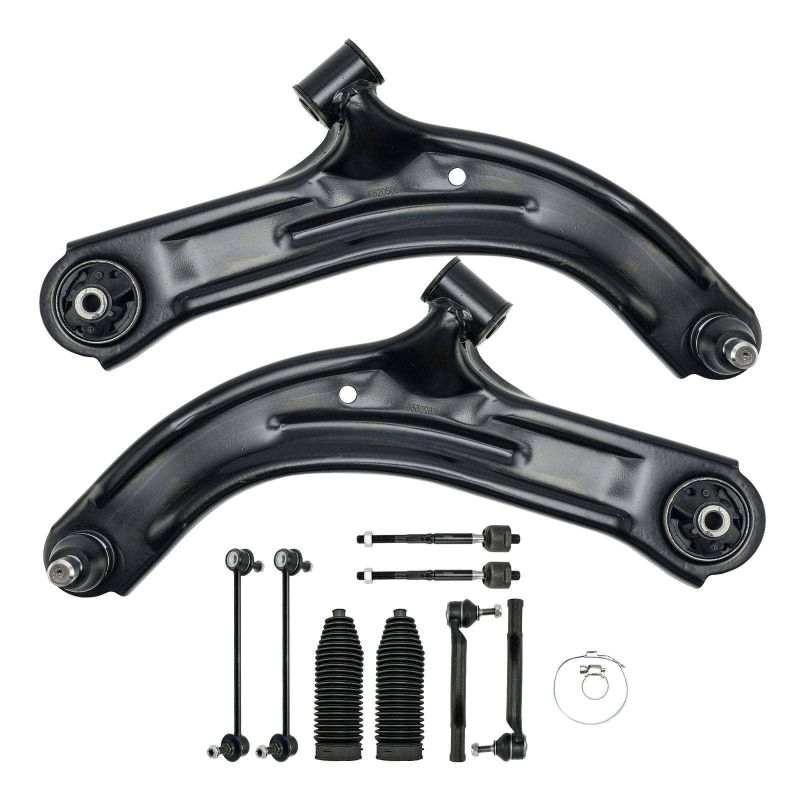 KAC Front Lower Control Arm Front Suspension Kit Fit for Nissan Versa 2007-2012,Cube 2009-2014 Automotive Replacement Control Ar