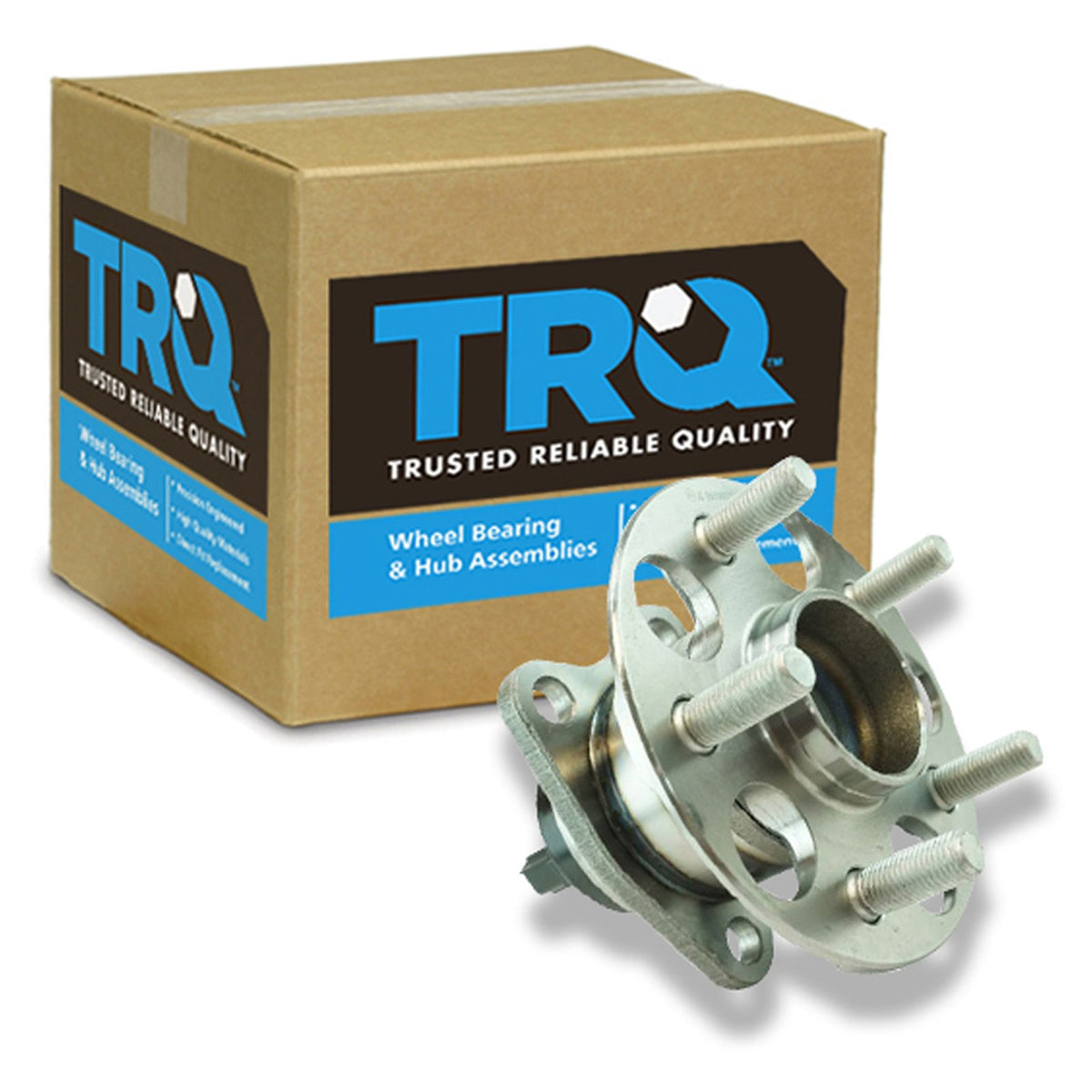 Trq Rear Left Right Wheel Hub Bearing Assembly Driver Passenger Side Compatible With 2010-2015 Toyota Prius 2012-2015 Prius Plug