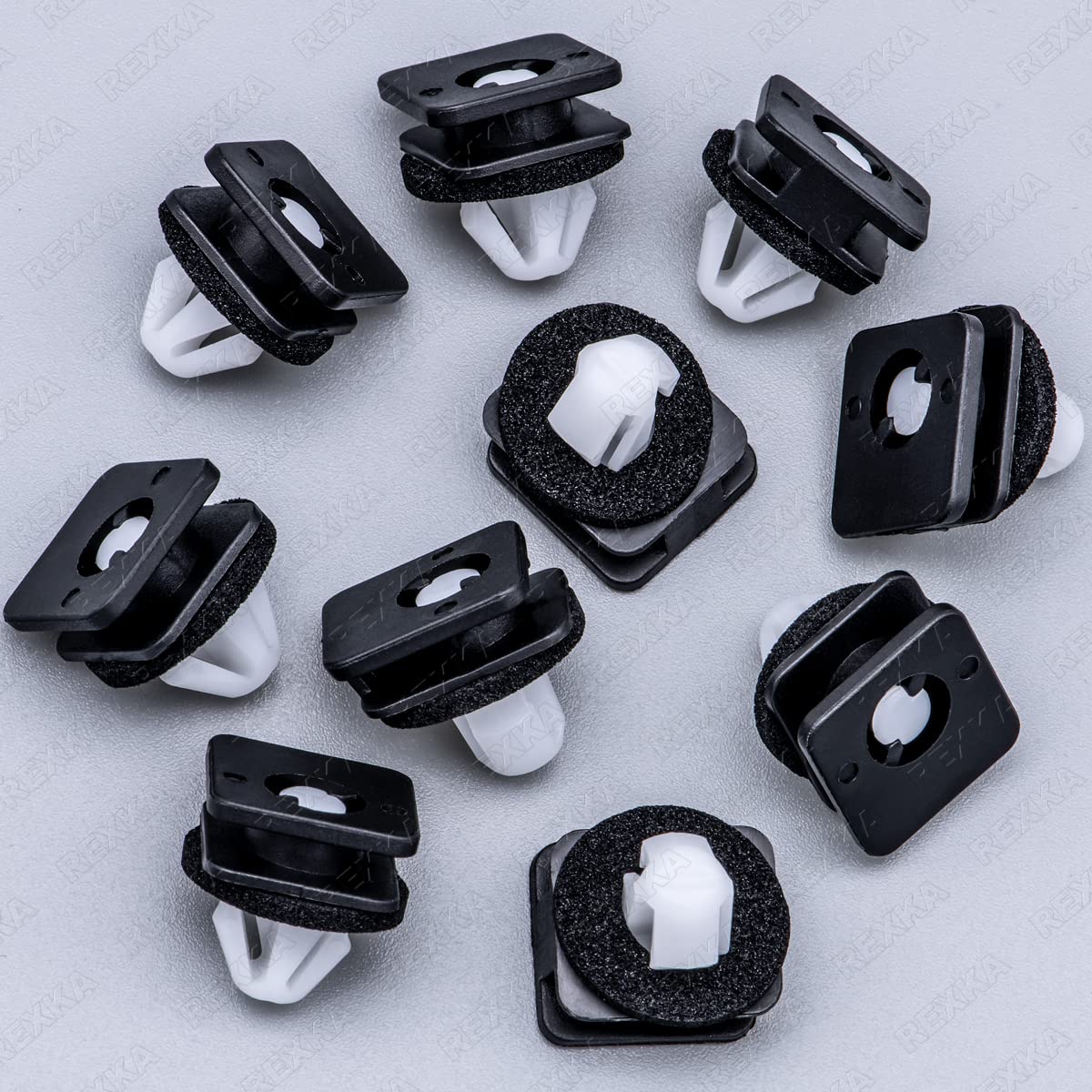 Rexka 10Pcs A Pillar Trim Hardware Windshield Moulding Retaining Clips Compatible With Ford Explorer 2011-2019 Bb5Z-78519R44-A B